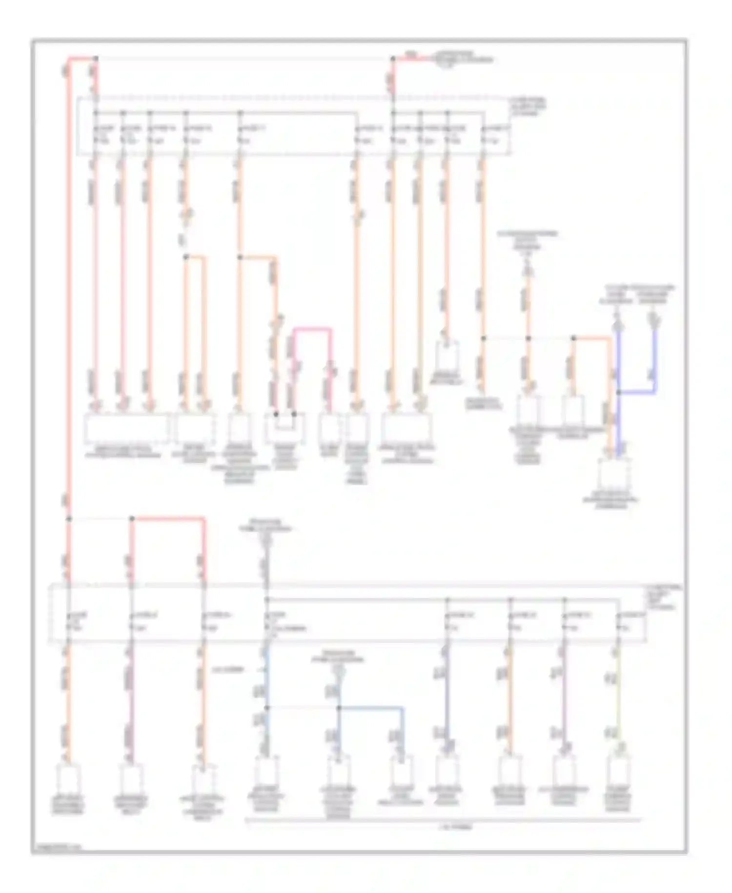 Touareg Volkswagen II (2010-2014): Power distribution circuit (4 of 8)