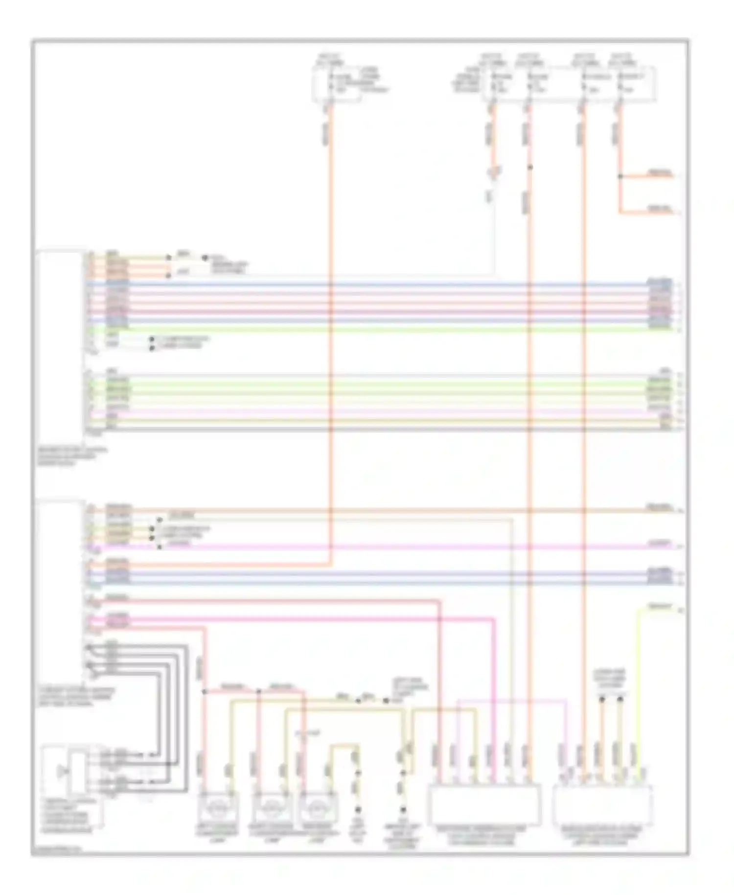 Touareg Volkswagen II (2010-2014): Power door locks circuit (1 of 4)