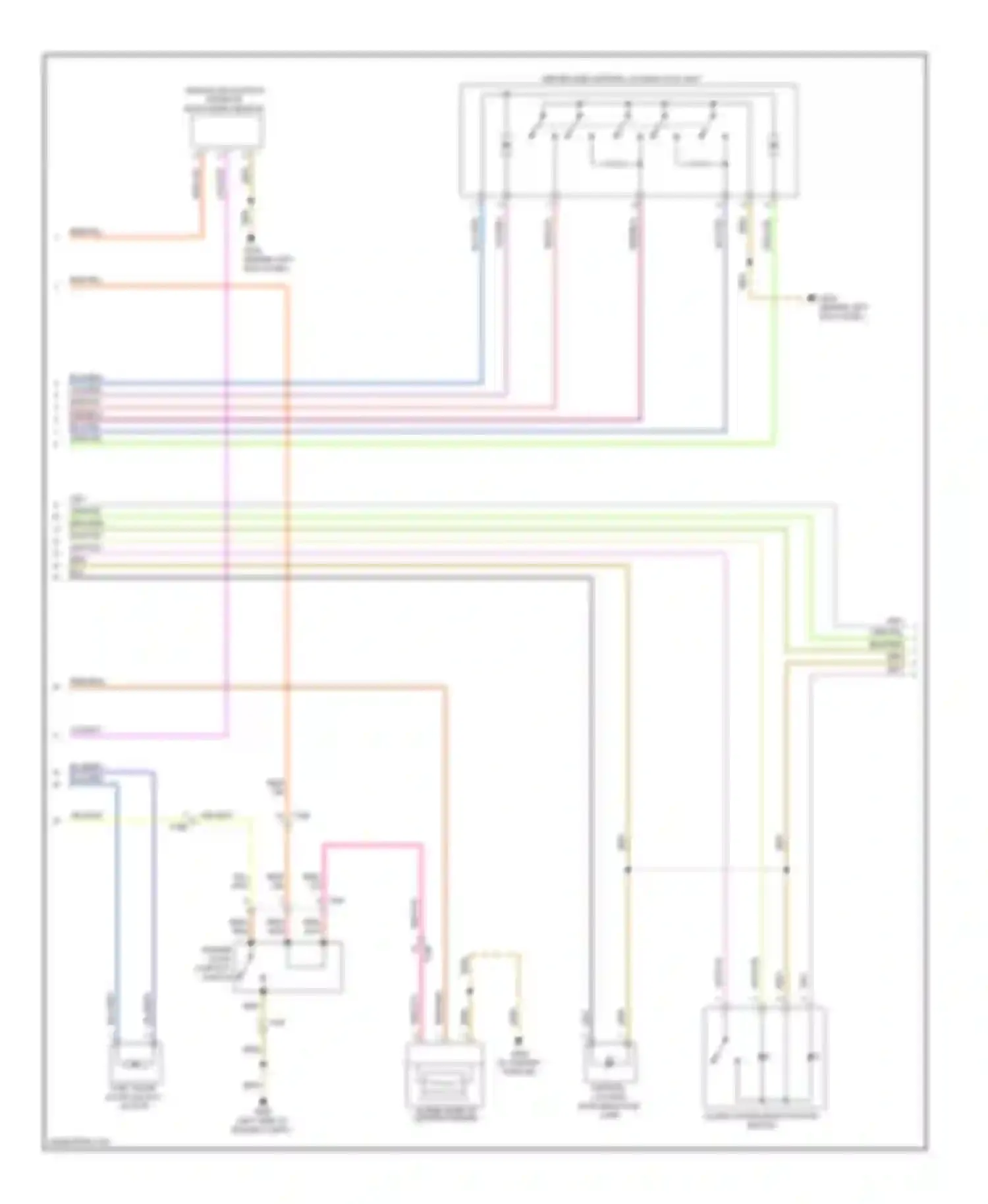 Touareg Volkswagen II (2010-2014): Power door locks circuit (2 of 4)