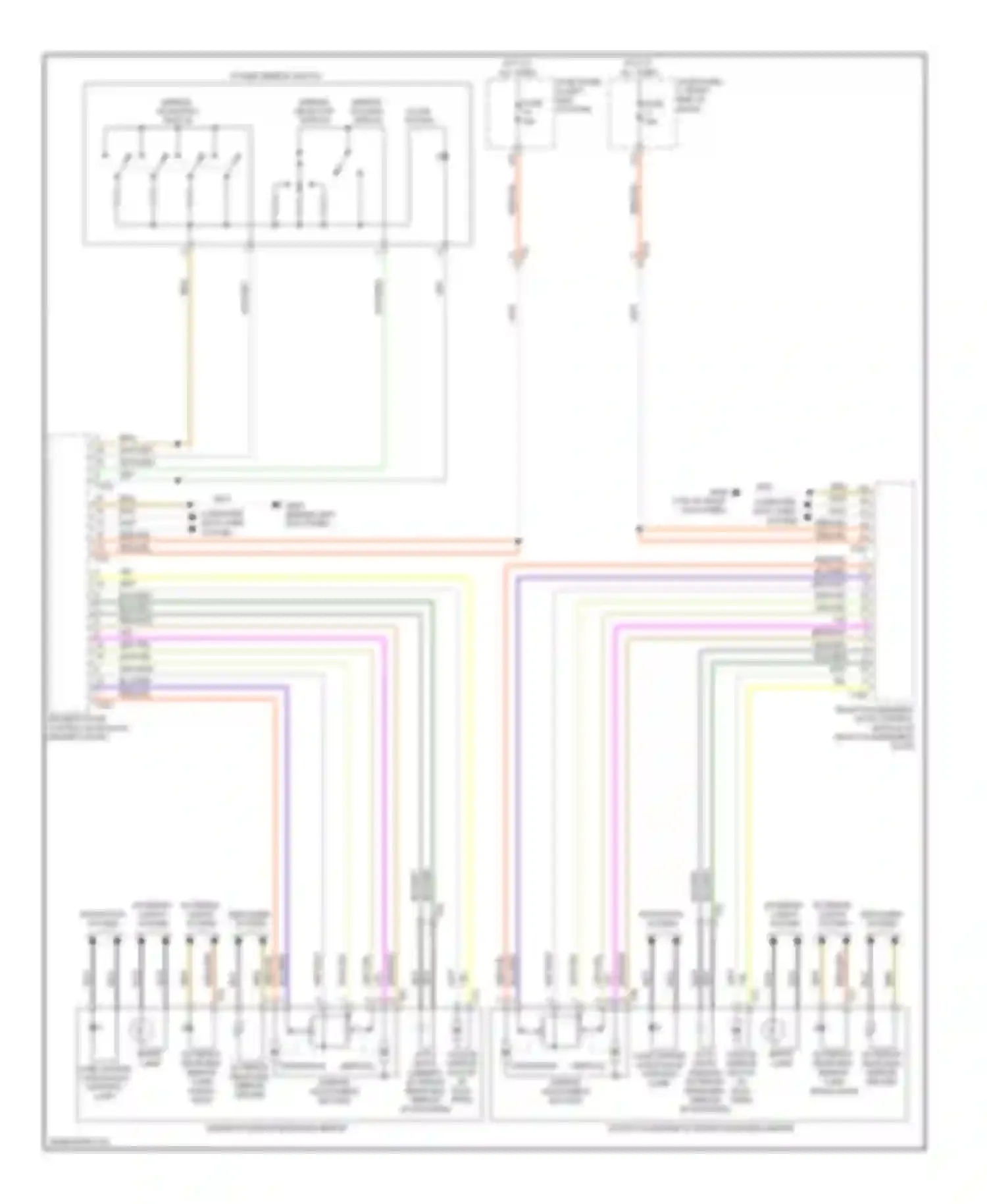 Touareg Volkswagen II (2010-2014): Power mirrors circuit