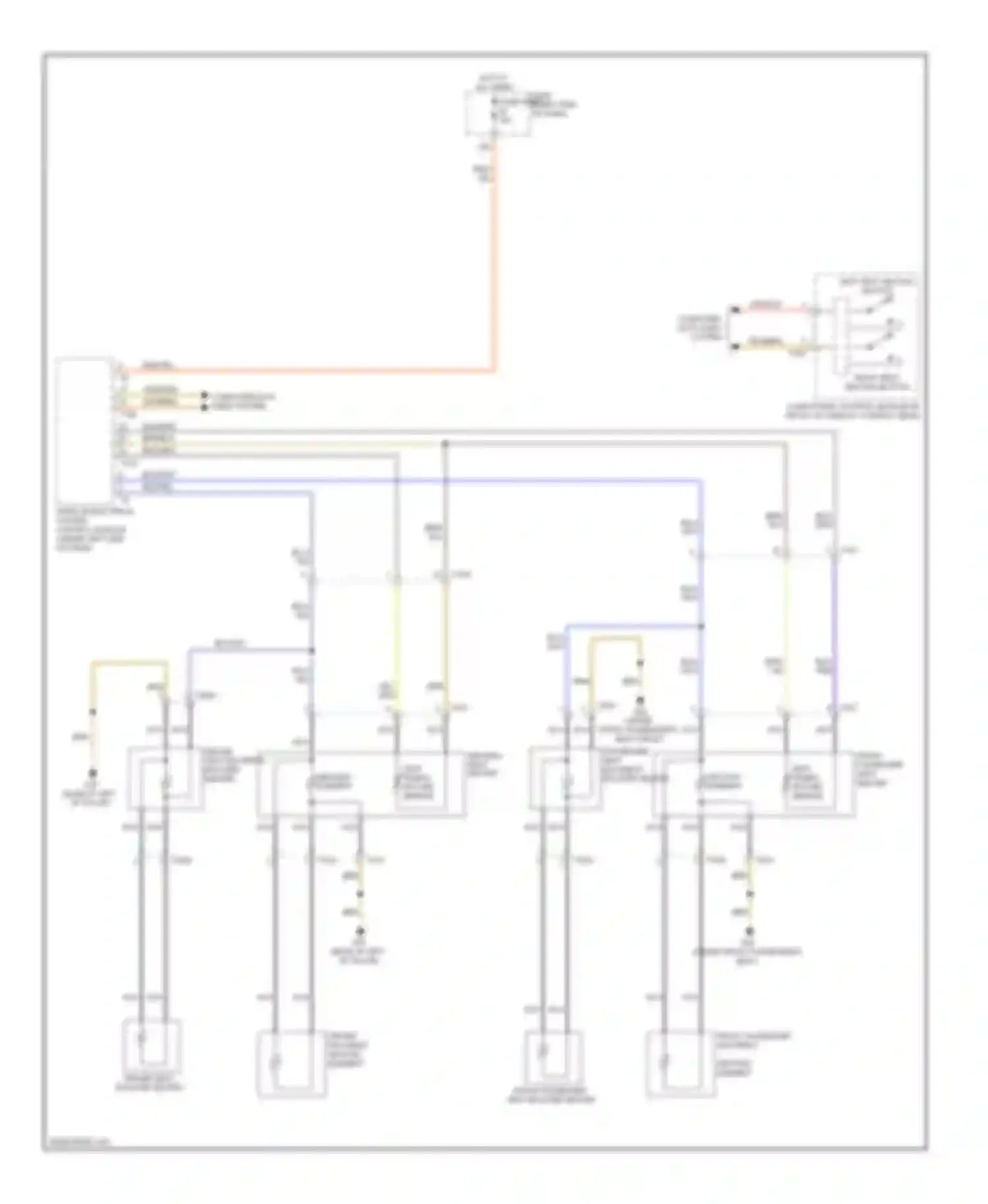 Touareg Volkswagen II (2010-2014): Heated seats circuit, without memory