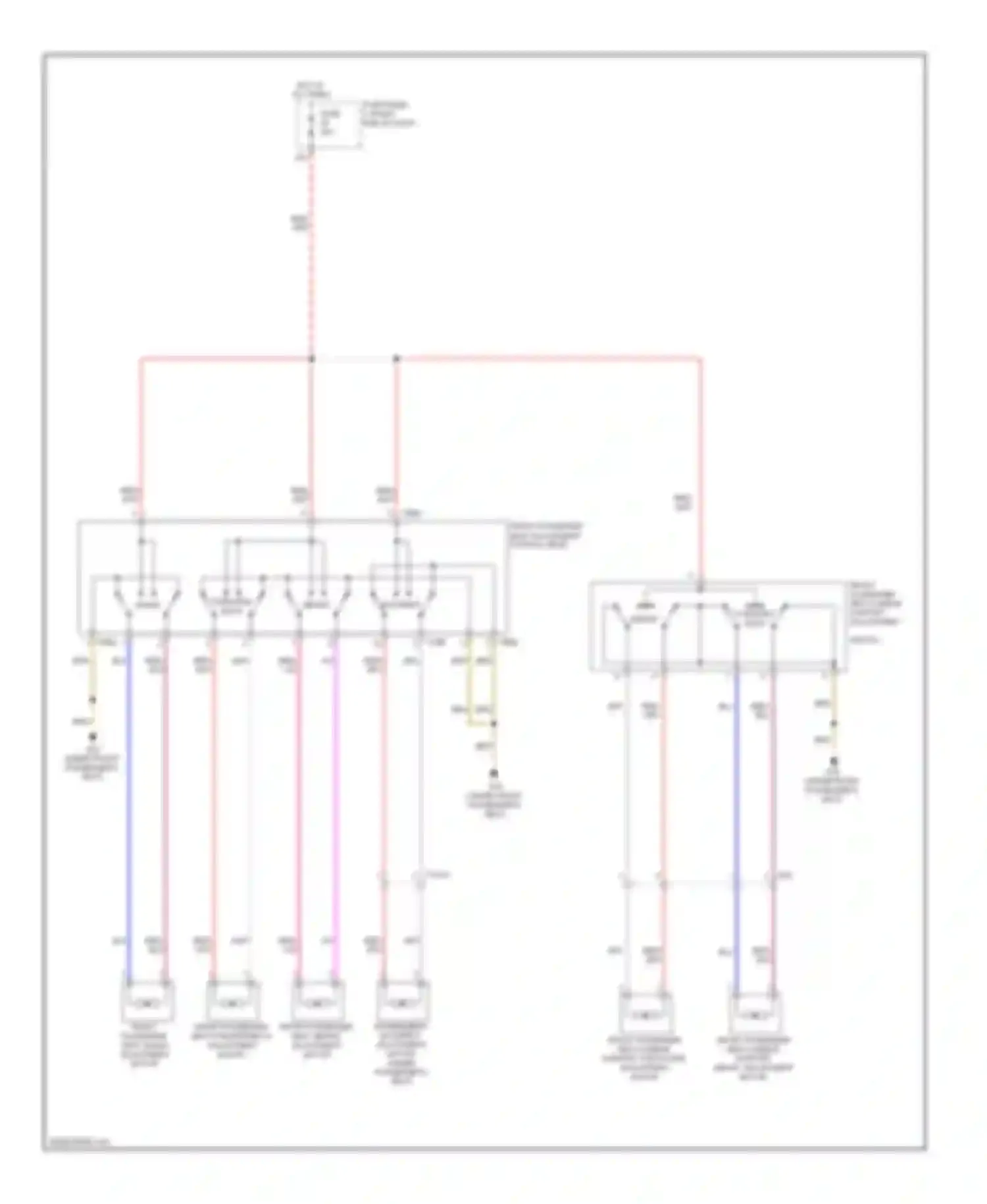 Touareg Volkswagen II (2010-2014): Passenger power seat circuit