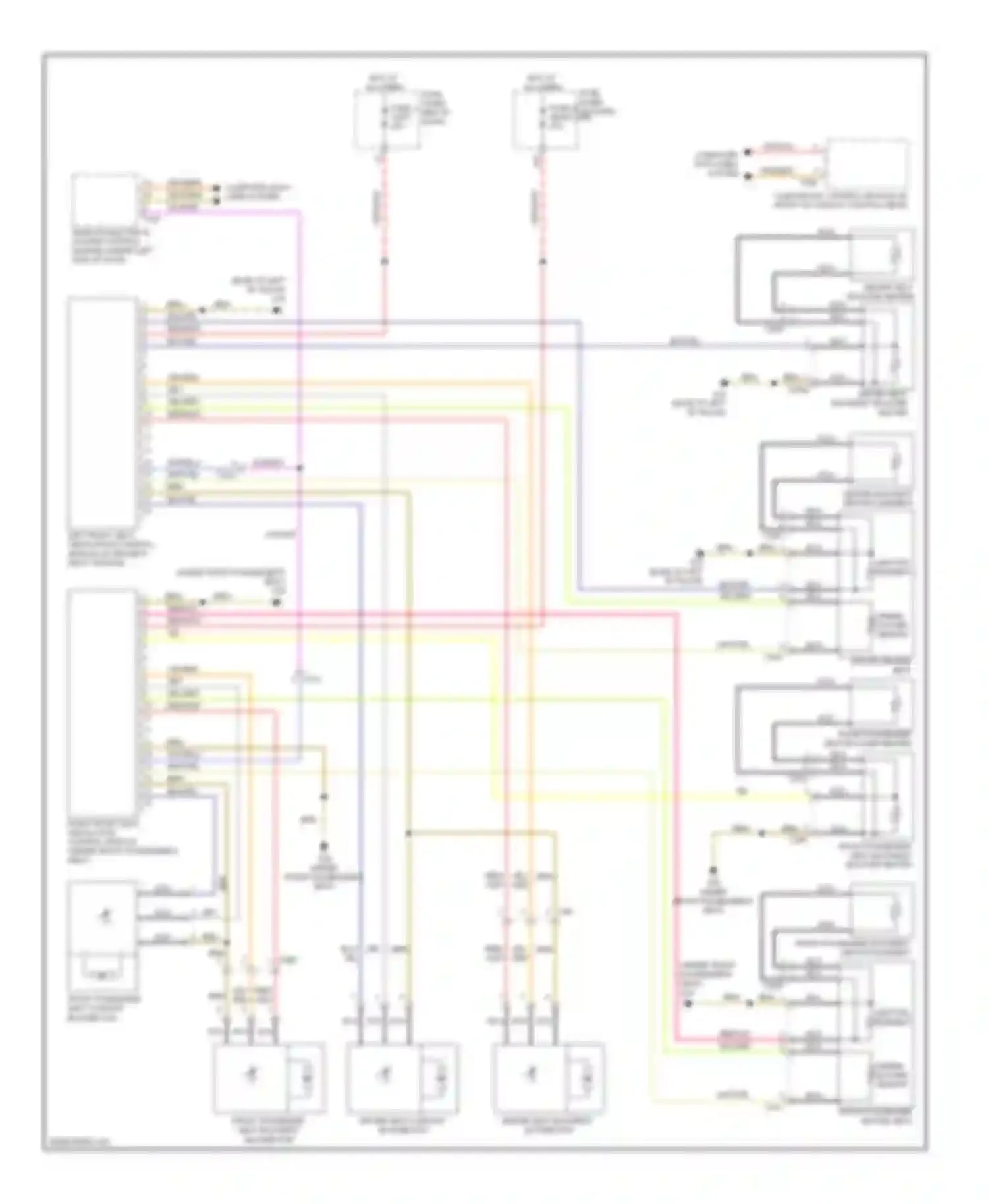 Touareg Volkswagen II (2010-2014): Seat ventilation circuit