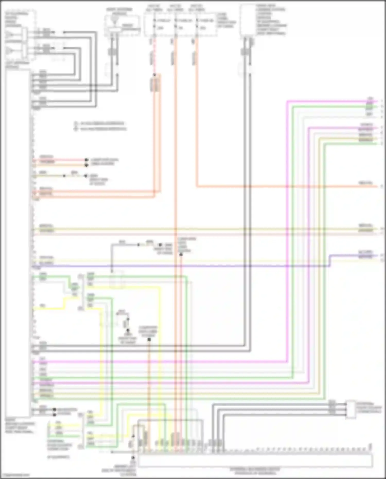 Touareg Volkswagen II (2010-2014): Radio circuit, w/o navigation w/ amplifier (1 of 3)