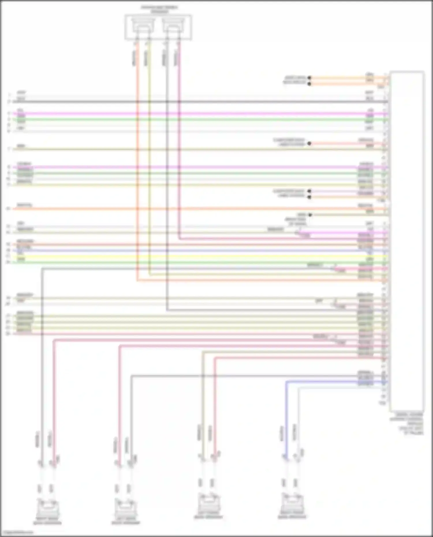 Touareg Volkswagen II (2010-2014): Radio circuit, w/o navigation w/ amplifier (3 of 3)
