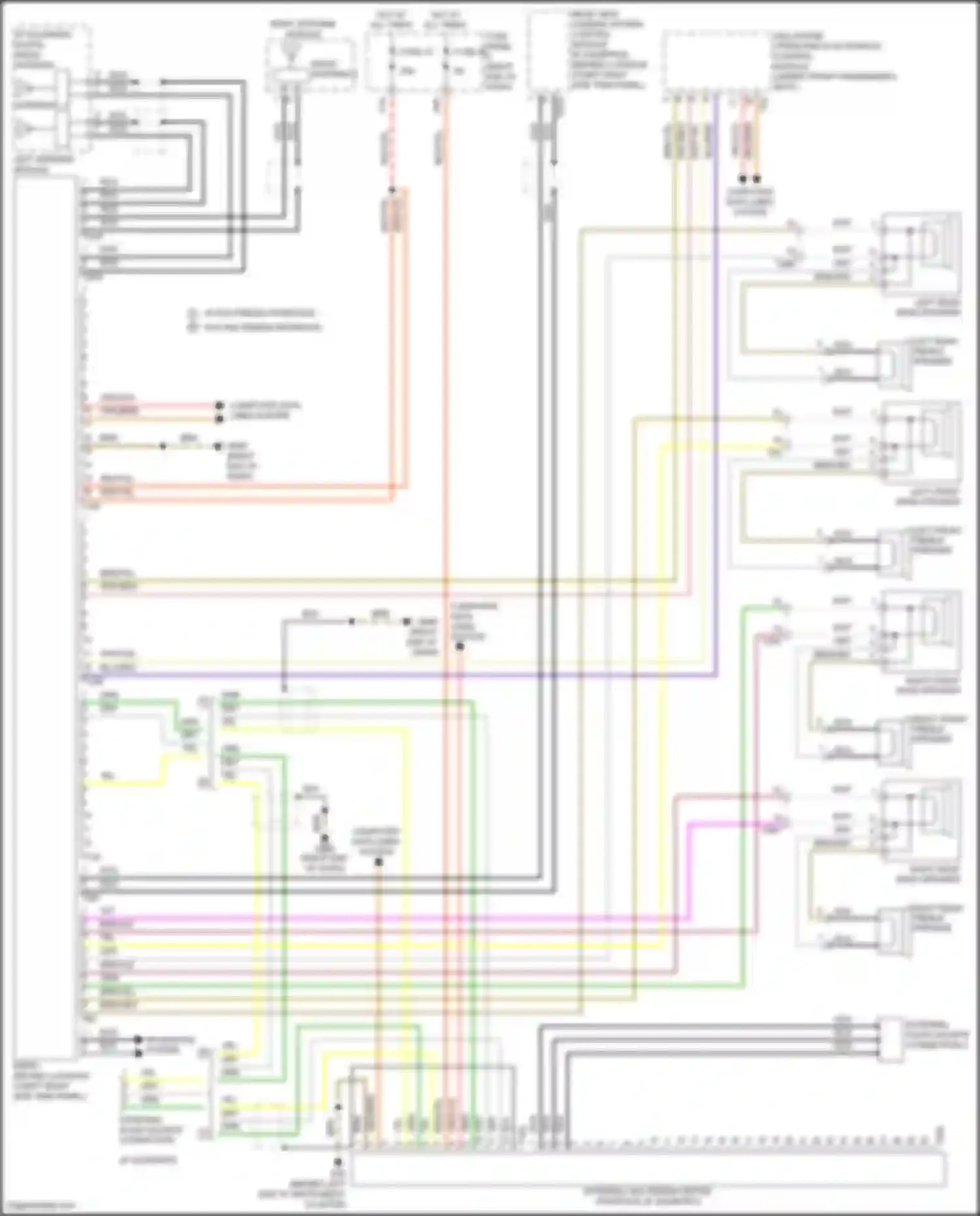 Touareg Volkswagen II (2010-2014): Radio circuit, w/o navigation w/o amplifier
