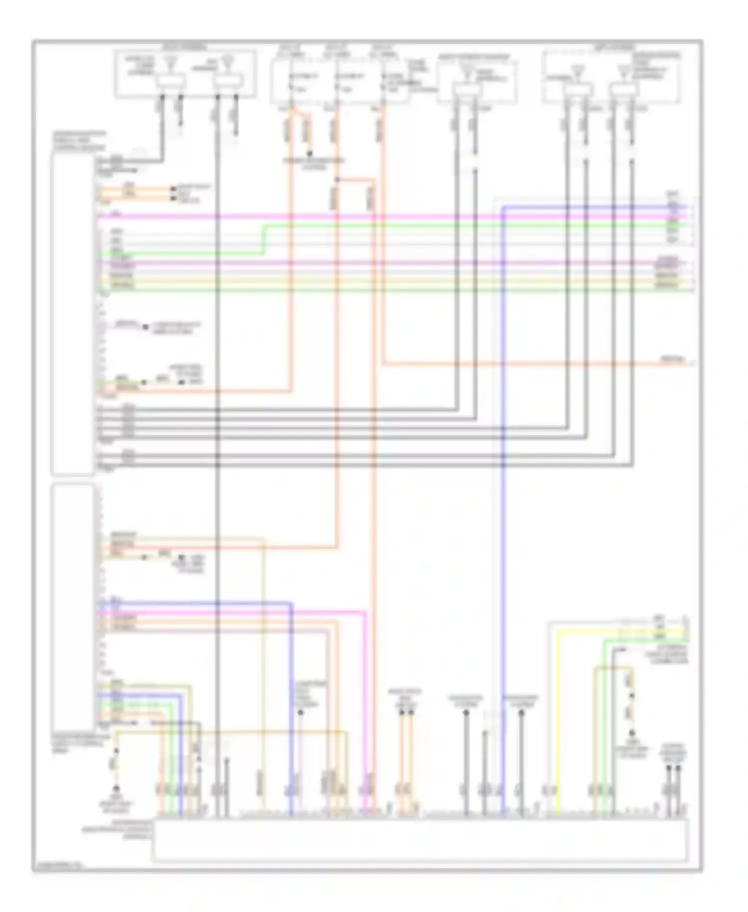 Touareg Volkswagen II (2010-2014): Radio circuit, with navigation with amplifier (1 of 3)