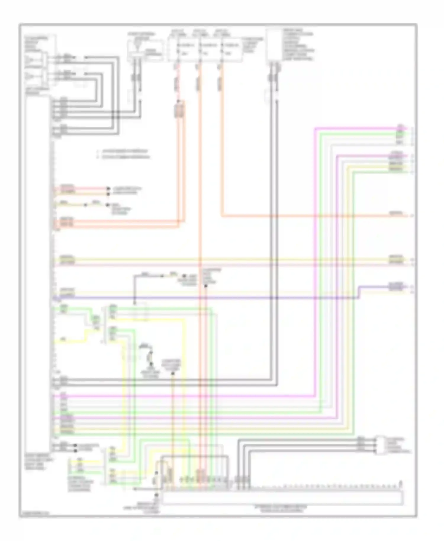 Touareg Volkswagen II (2010-2014): Radio circuit, without navigation with amplifier (1 of 3)
