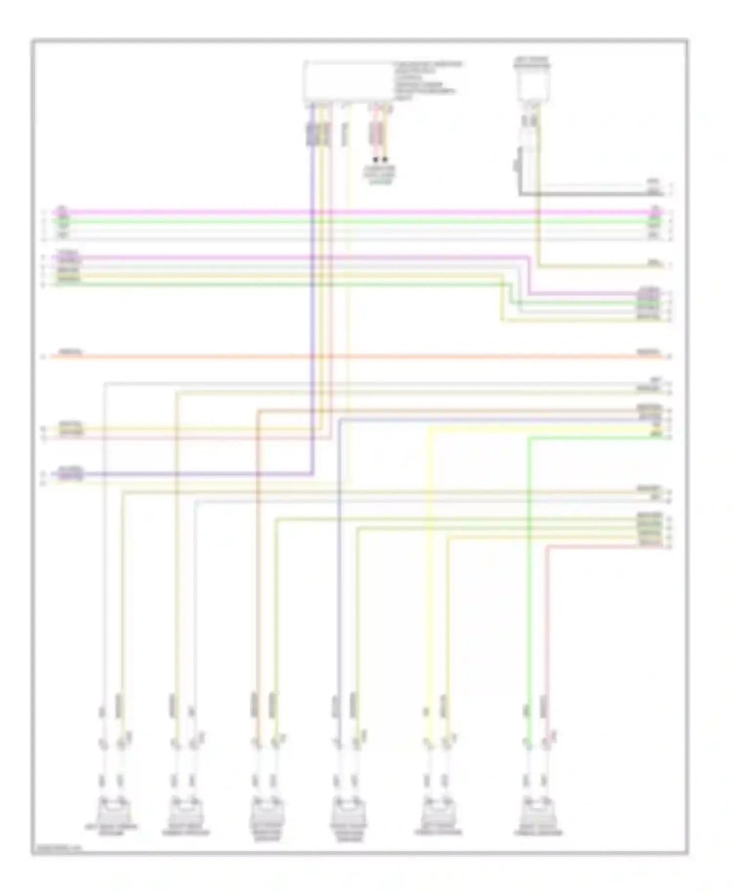 Touareg Volkswagen II (2010-2014): Radio circuit, without navigation with amplifier (2 of 3)