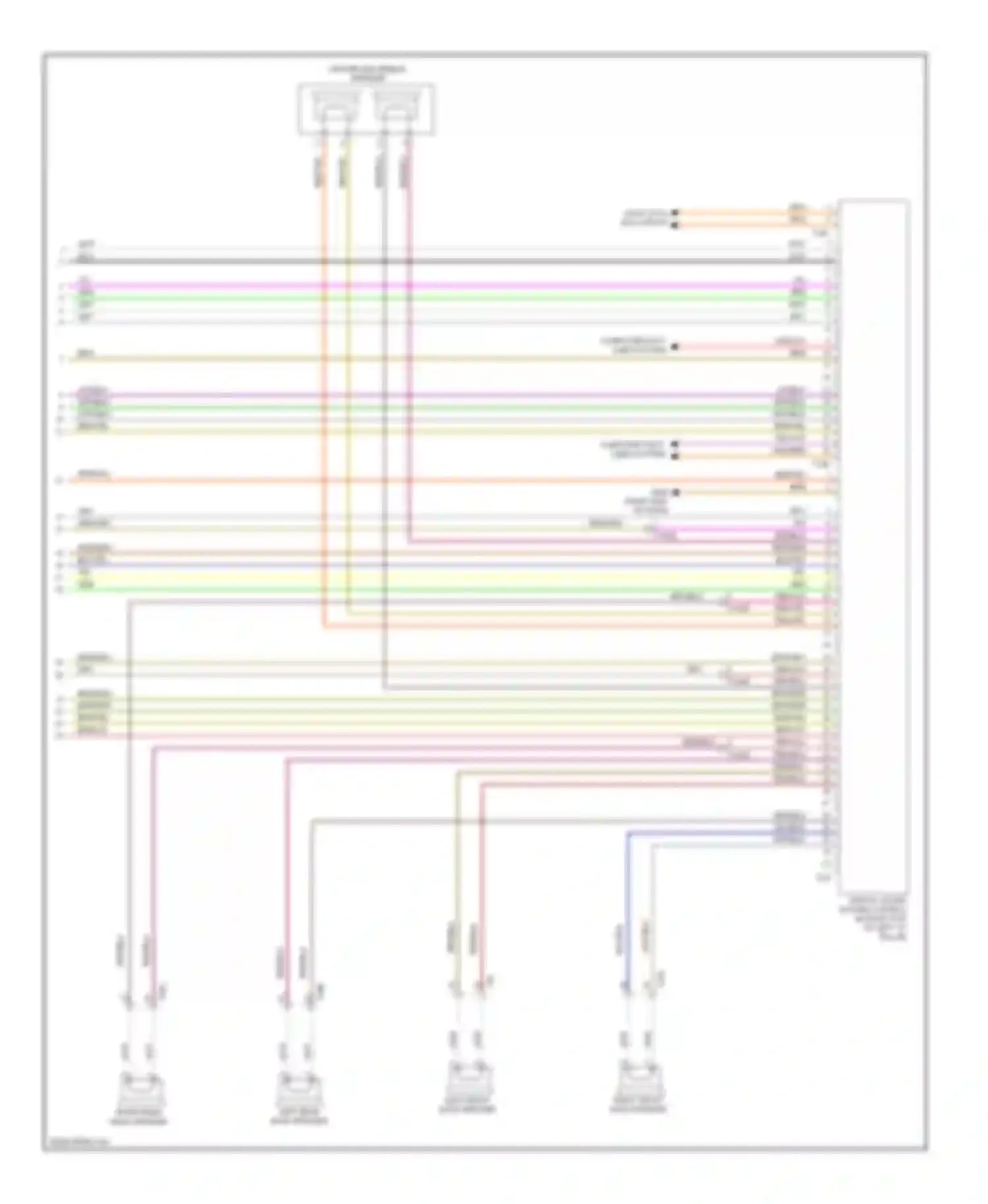 Touareg Volkswagen II (2010-2014): Radio circuit, without navigation with amplifier (3 of 3)