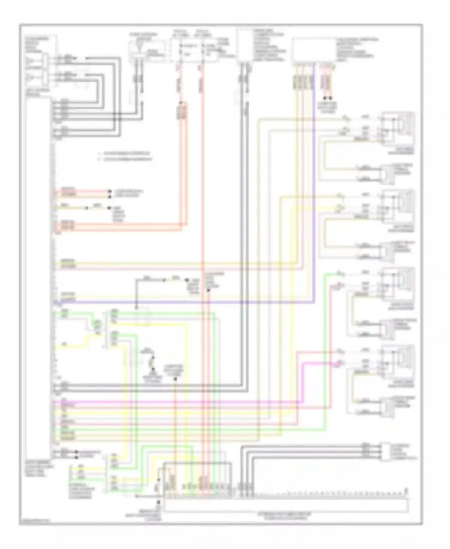 Touareg Volkswagen II (2010-2014): Radio circuit, without navigation without amplifier