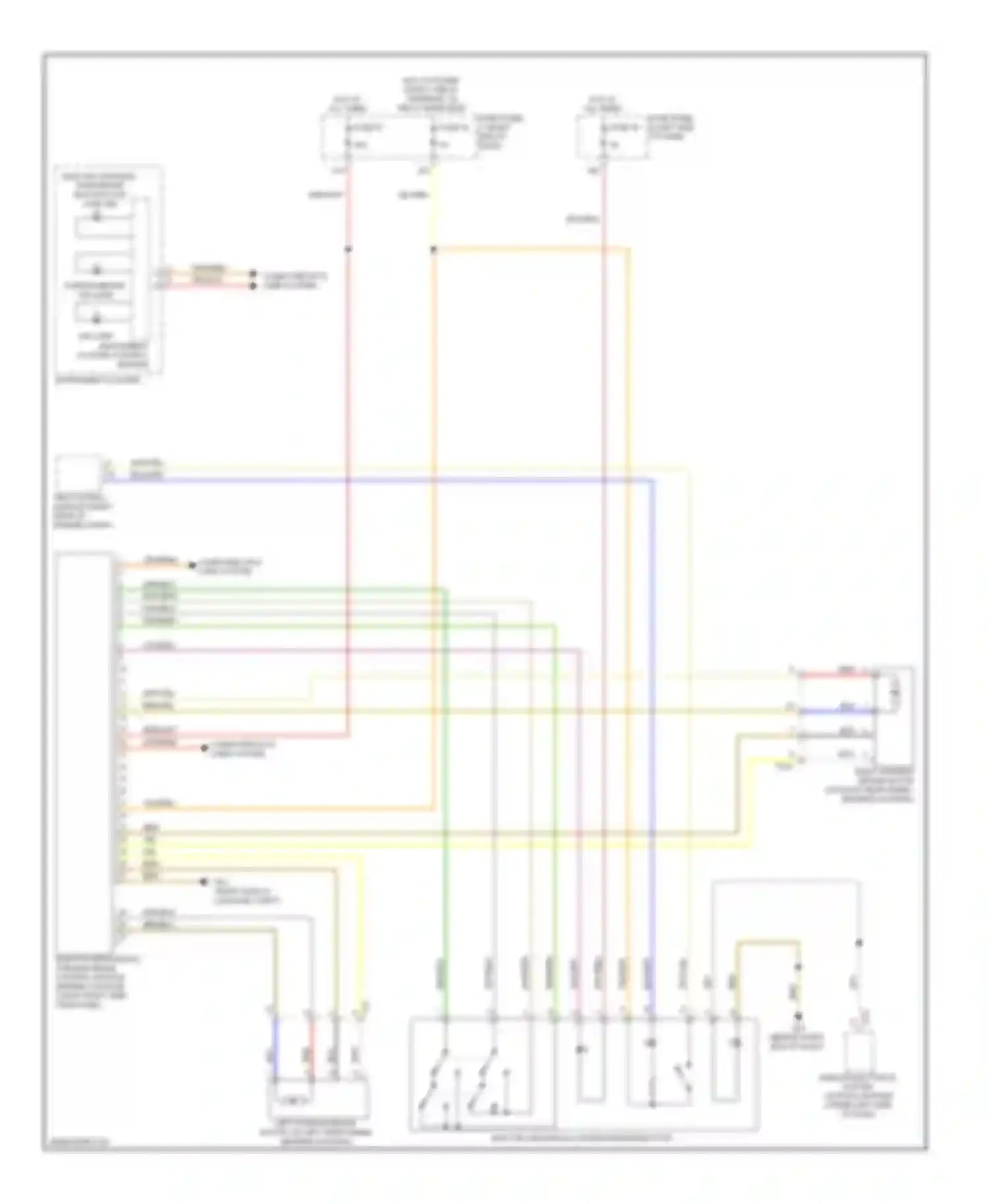 Touareg Volkswagen II (2010-2014): Electronic parking brake circuit