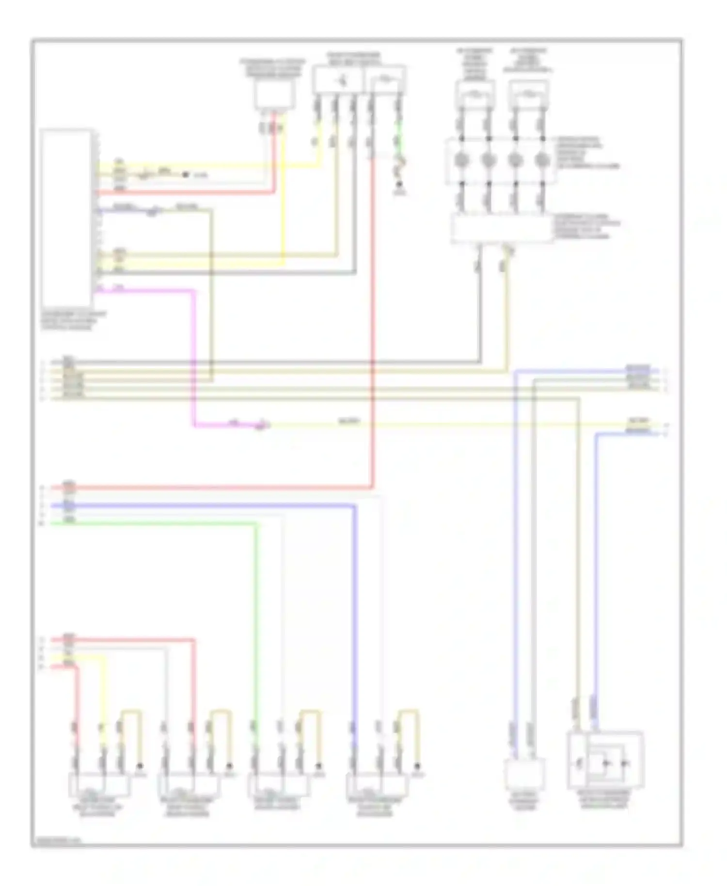 Touareg Volkswagen II (2010-2014): Supplemental restraints circuit (2 of 3)