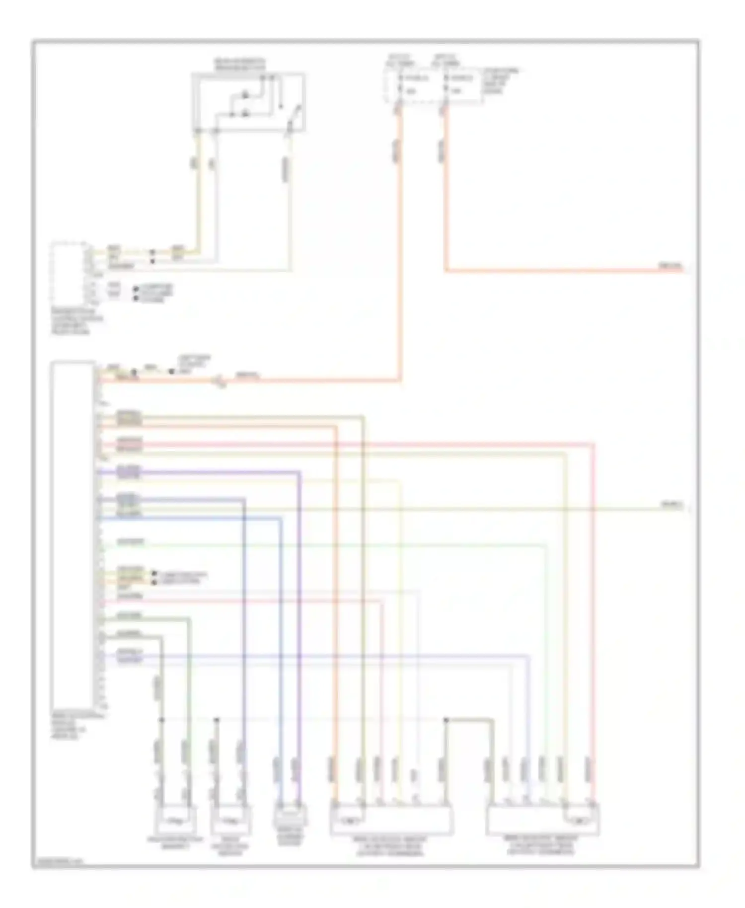 Touareg Volkswagen II (2010-2014): Trunk & fuel door release circuit (1 of 2)