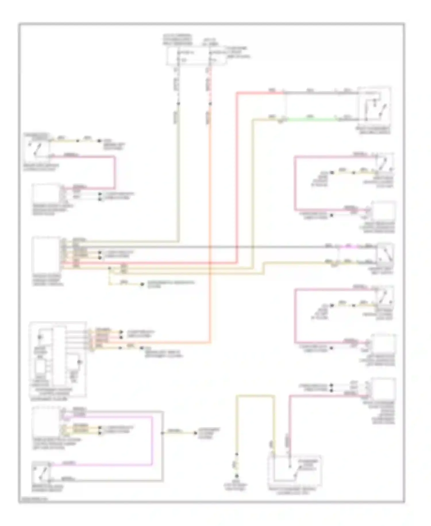 Touareg Volkswagen II (2010-2014): Buzzer circuit