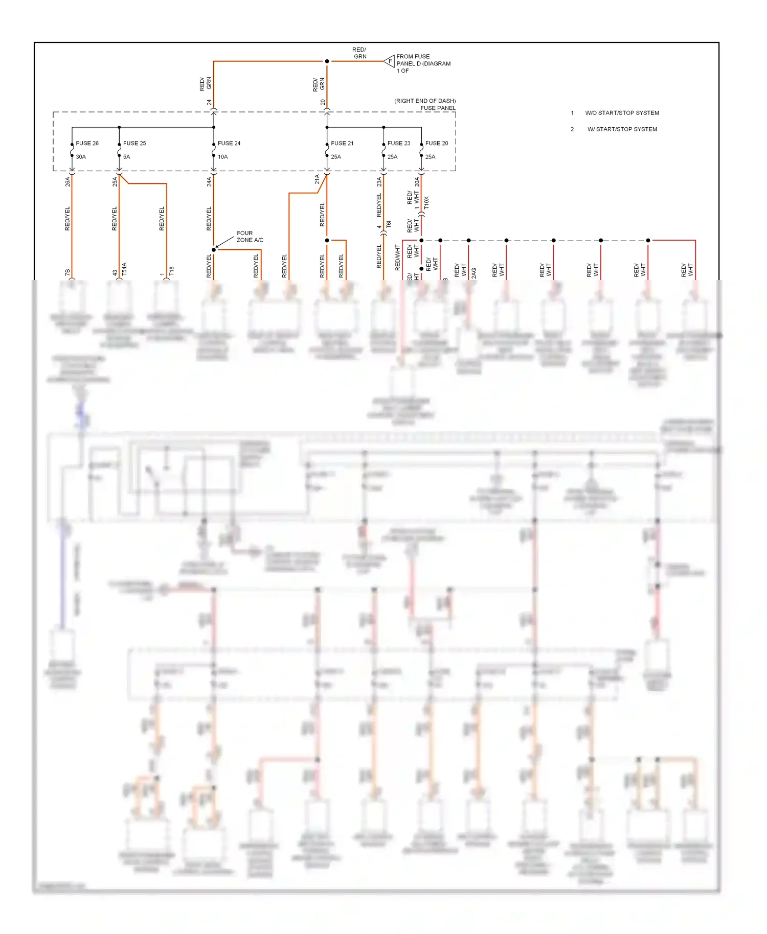 Wiring diagram abs control module for Volkswagen Touareg II (2010-2014) (2 of 3)