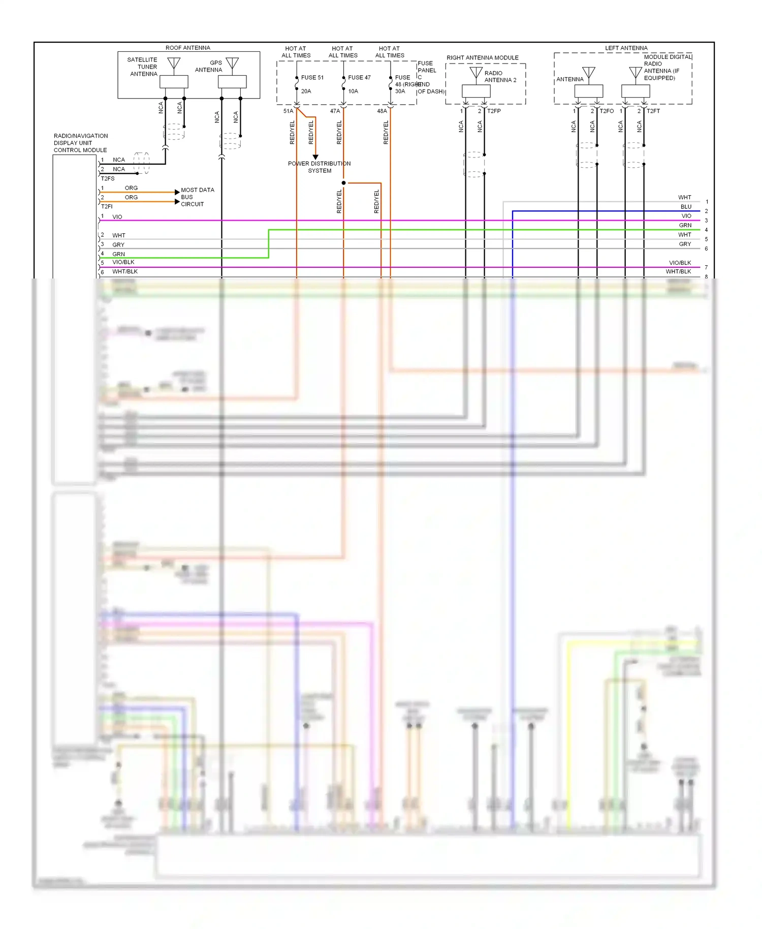 Wiring diagram computer data lines system for Volkswagen Touareg II (2010-2014) (83 of 109)