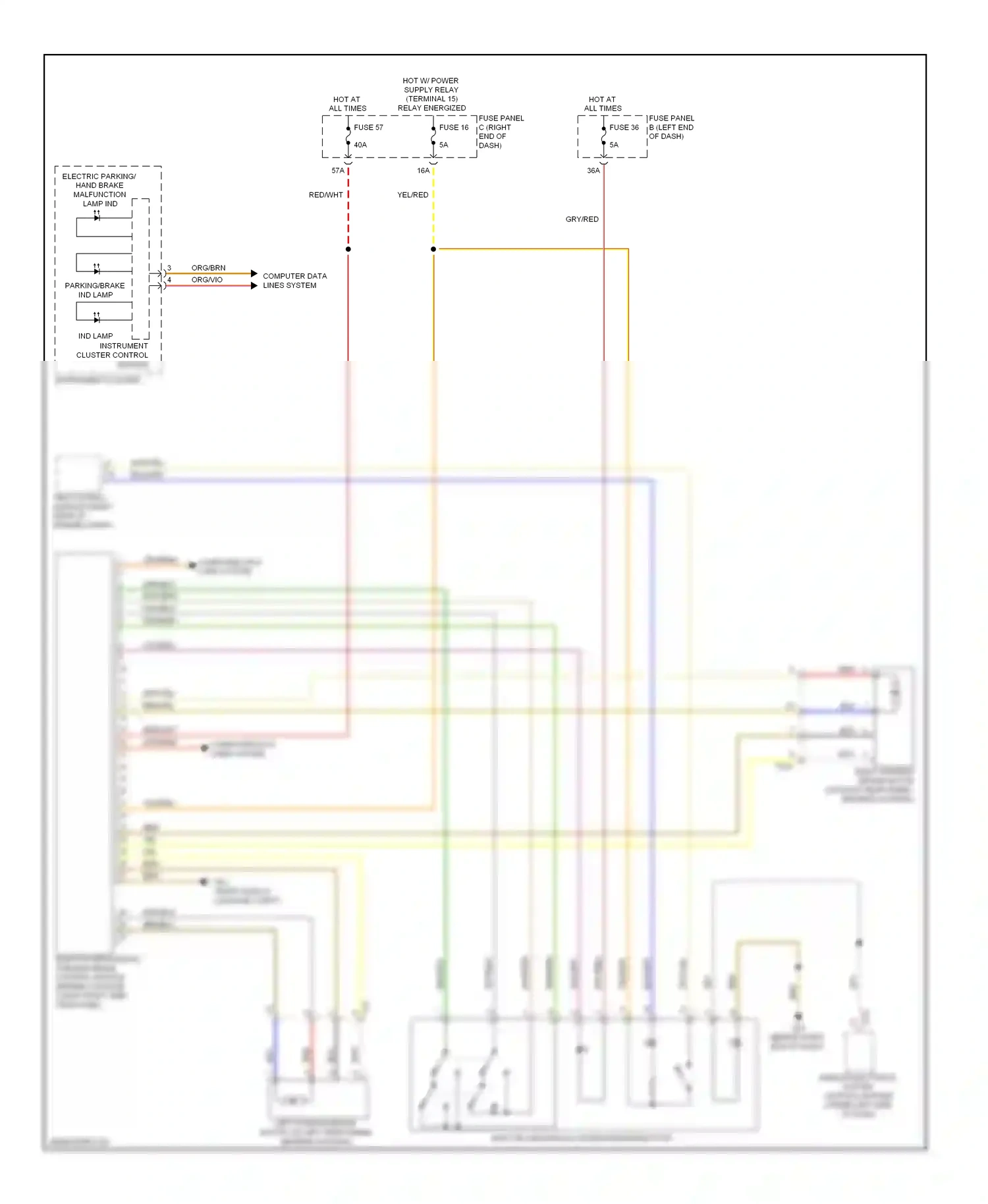 Wiring diagram computer data lines system for Volkswagen Touareg II (2010-2014) (53 of 109)