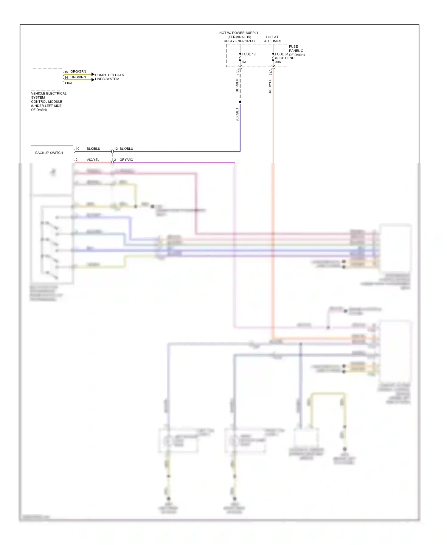 Wiring diagram computer data lines system for Volkswagen Touareg II (2010-2014) (33 of 109)