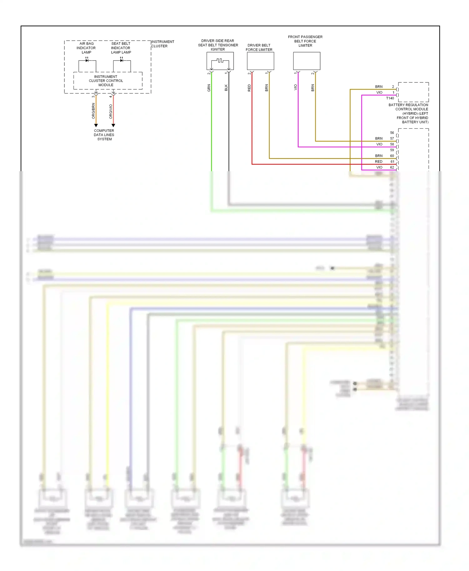 Wiring diagram computer data lines system for Volkswagen Touareg II (2010-2014) (59 of 109)