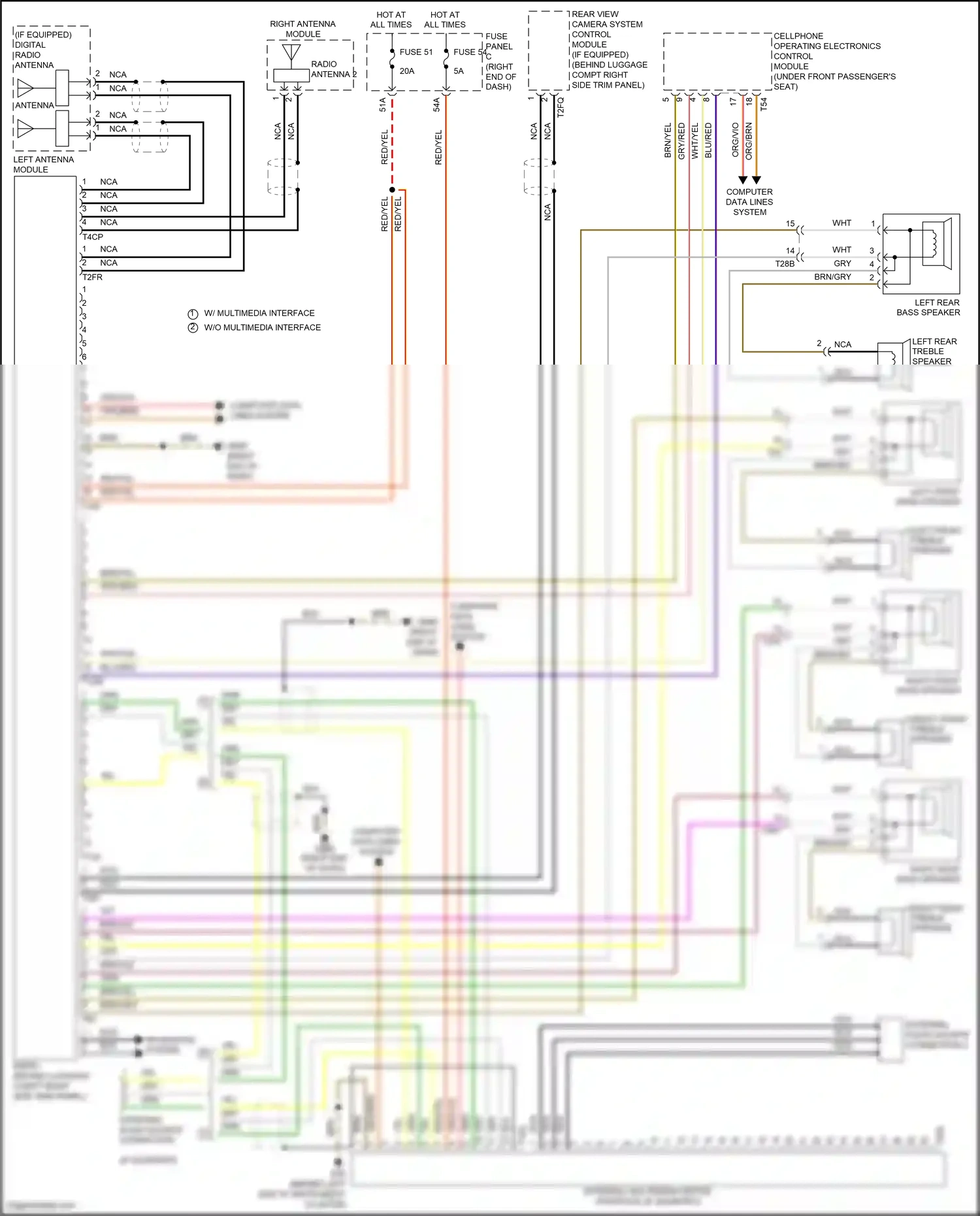 Wiring diagram computer data lines system for Volkswagen Touareg II (2010-2014) (16 of 109)