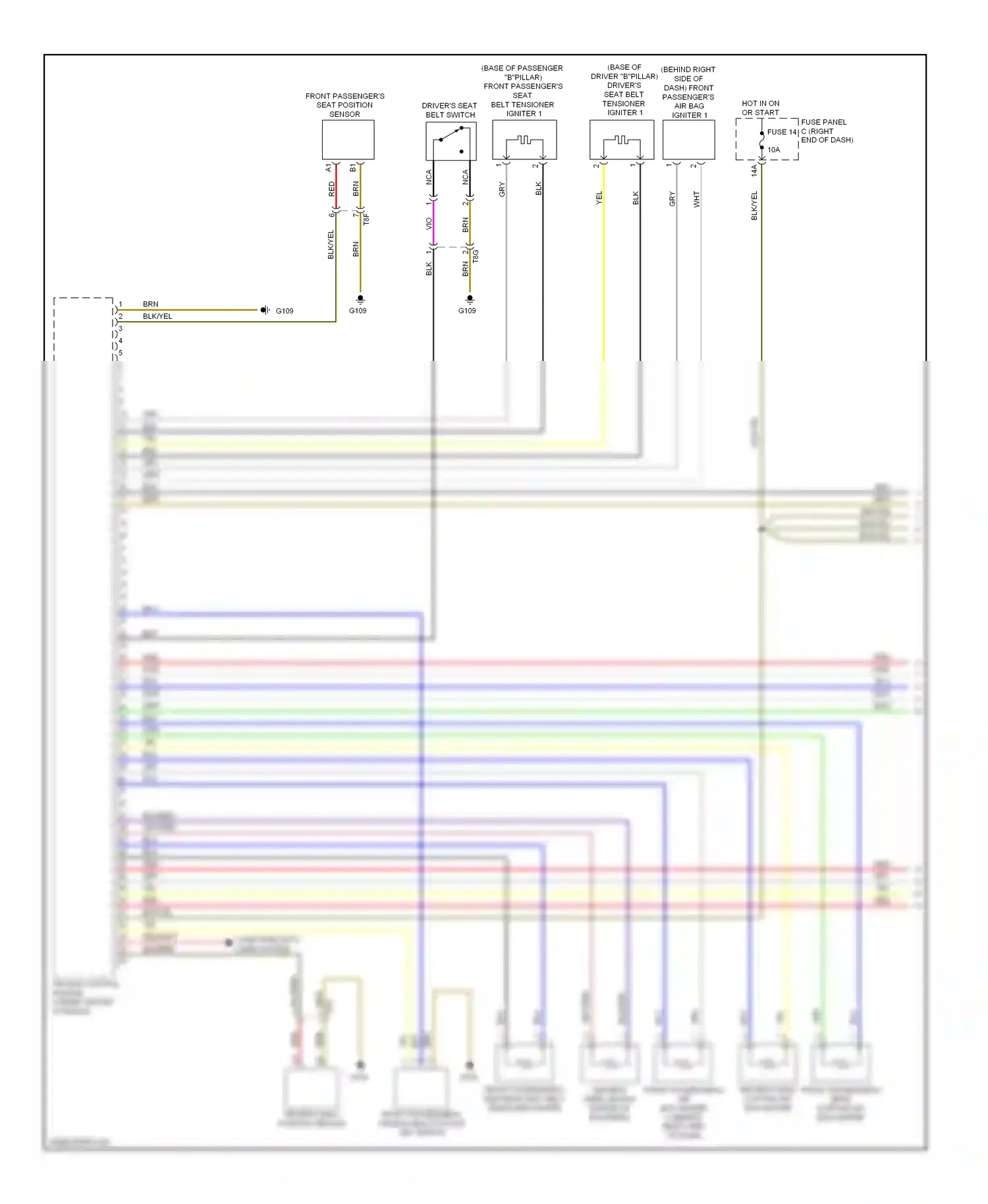 Wiring diagram computer data lines system for Volkswagen Touareg II (2010-2014) (58 of 109)