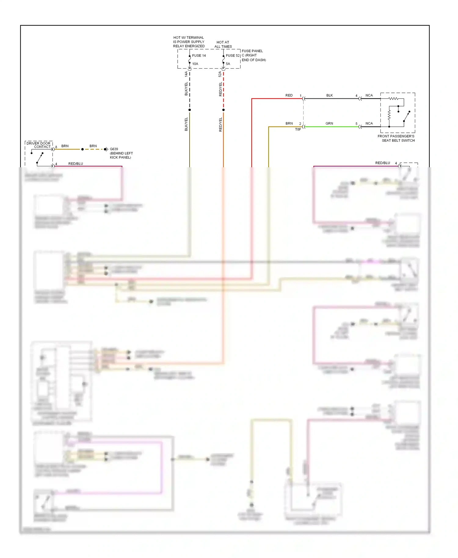 Wiring diagram computer data lines system for Volkswagen Touareg II (2010-2014) (44 of 109)
