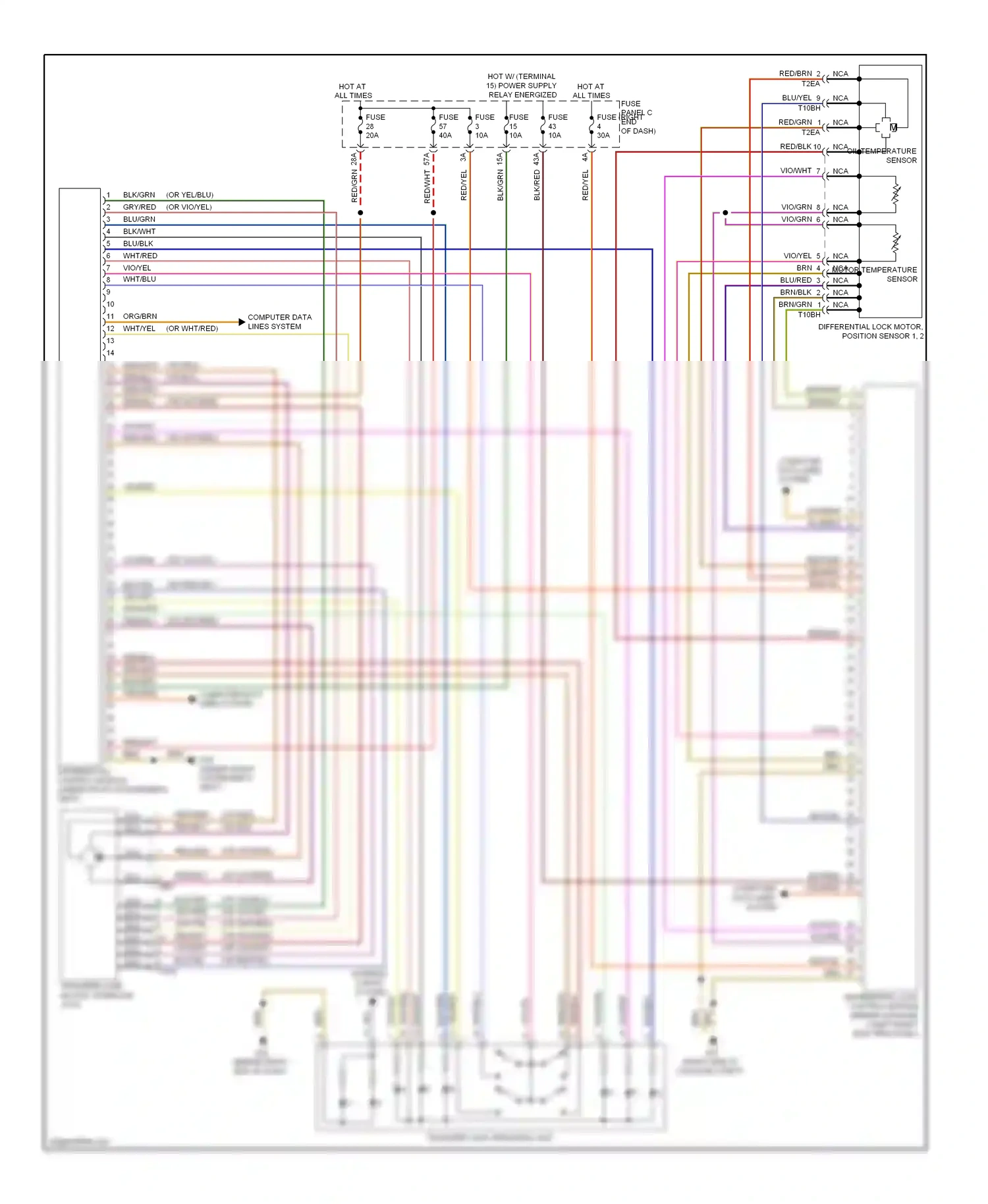 Wiring diagram computer data lines system for Volkswagen Touareg II (2010-2014) (103 of 109)