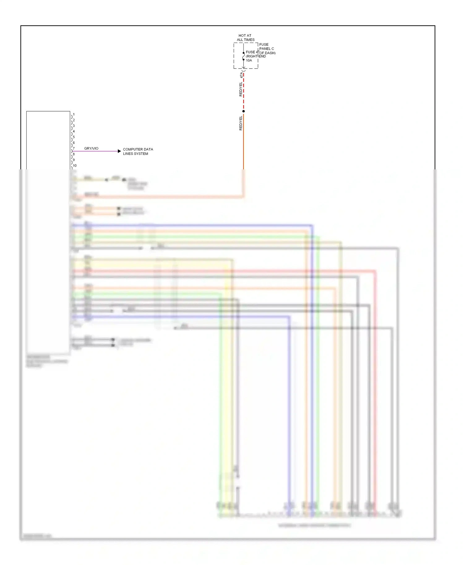Wiring diagram computer data lines system for Volkswagen Touareg II (2010-2014) (4 of 109)