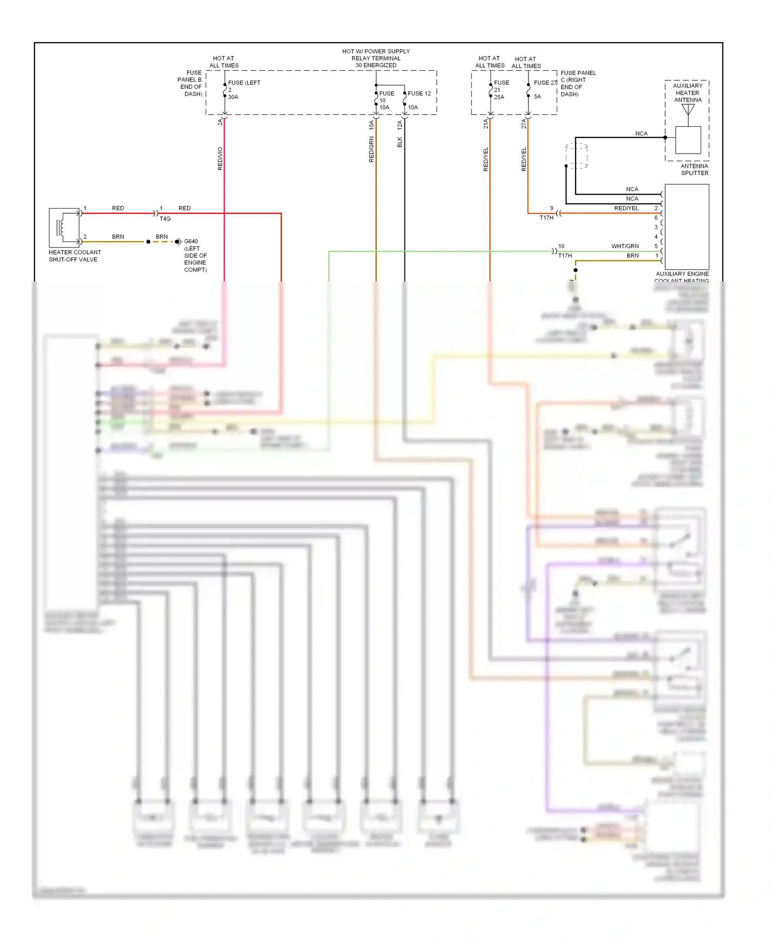 Wiring diagram computer data lines system for Volkswagen Touareg II (2010-2014) (32 of 109)