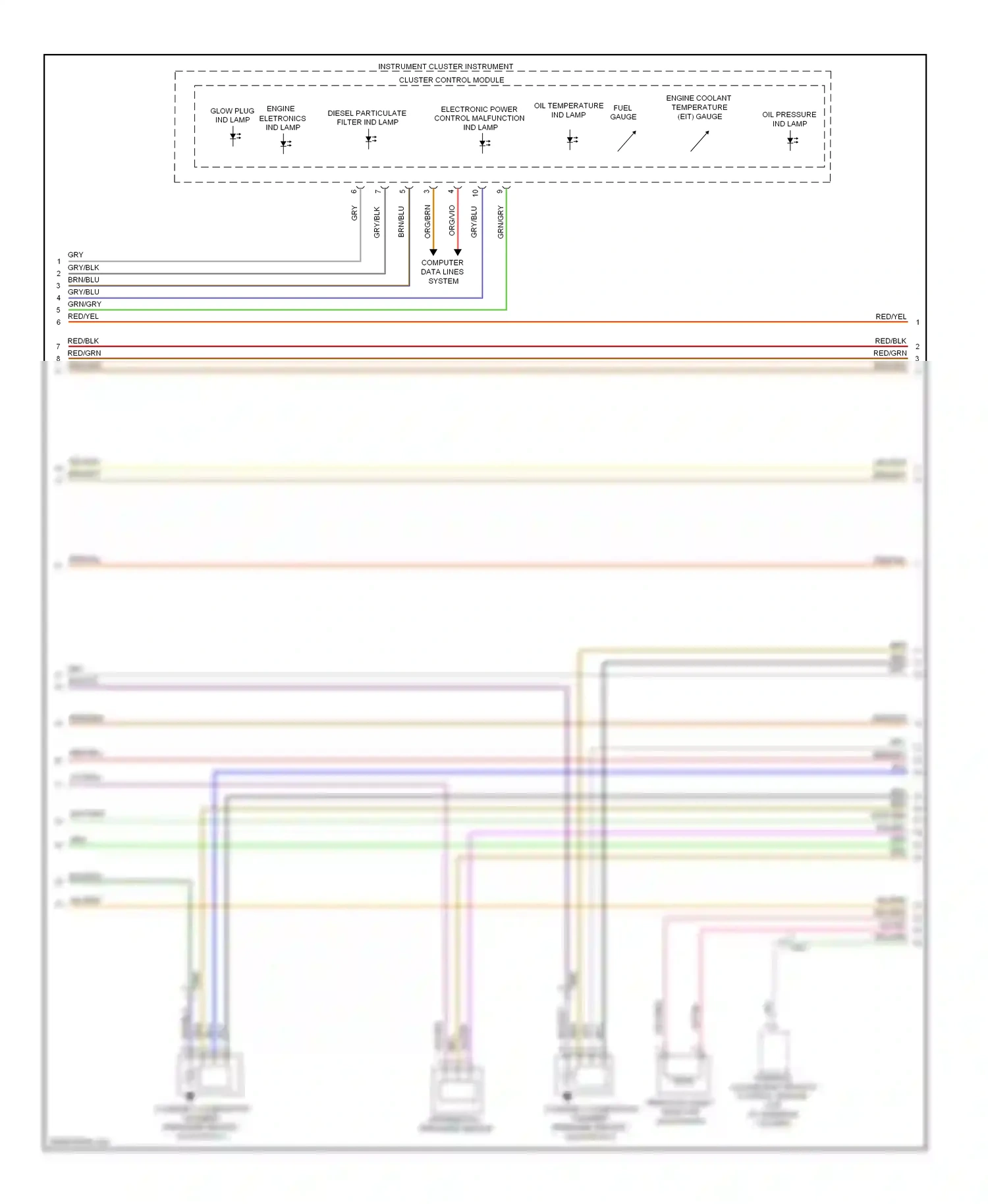 Wiring diagram computer data lines system for Volkswagen Touareg II (2010-2014) (80 of 109)
