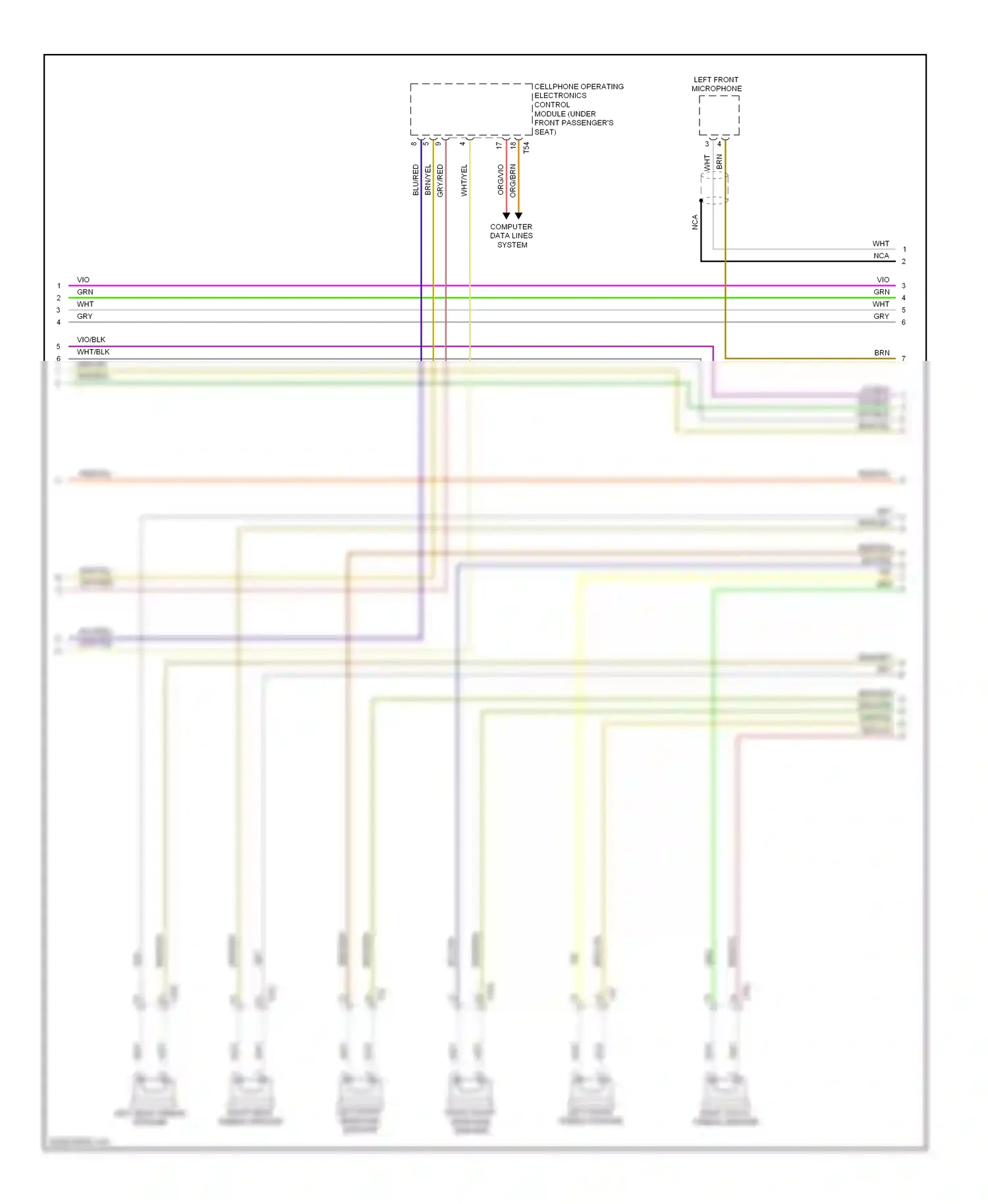Wiring diagram computer data lines system for Volkswagen Touareg II (2010-2014) (98 of 109)