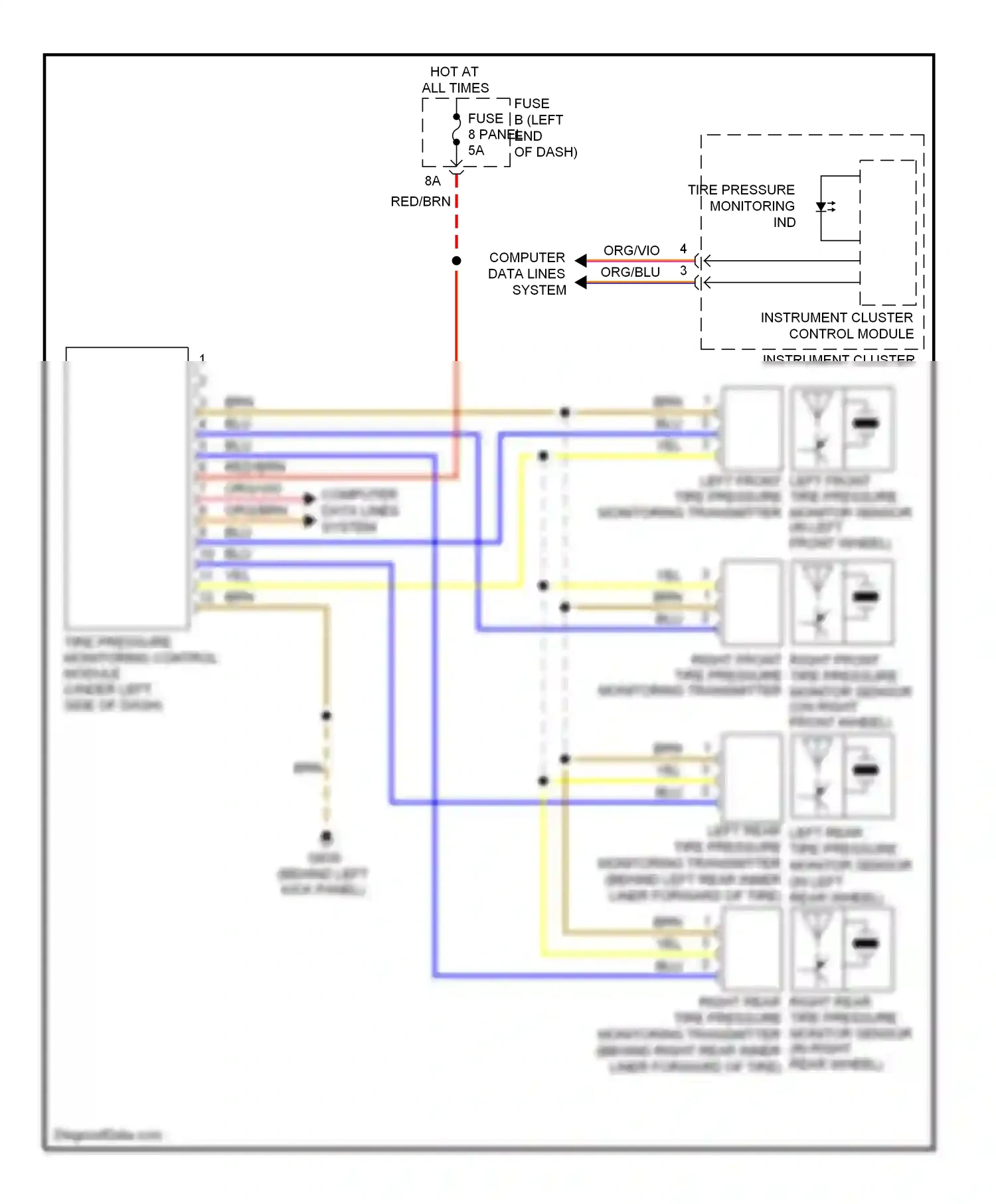Wiring diagram computer data lines system for Volkswagen Touareg II (2010-2014) (50 of 109)
