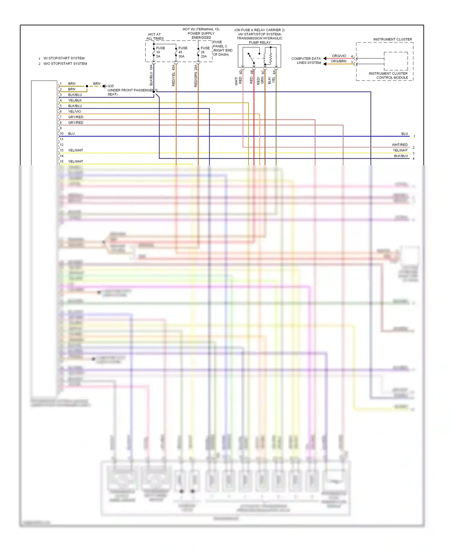 Wiring diagram computer data lines system for Volkswagen Touareg II (2010-2014) (104 of 109)