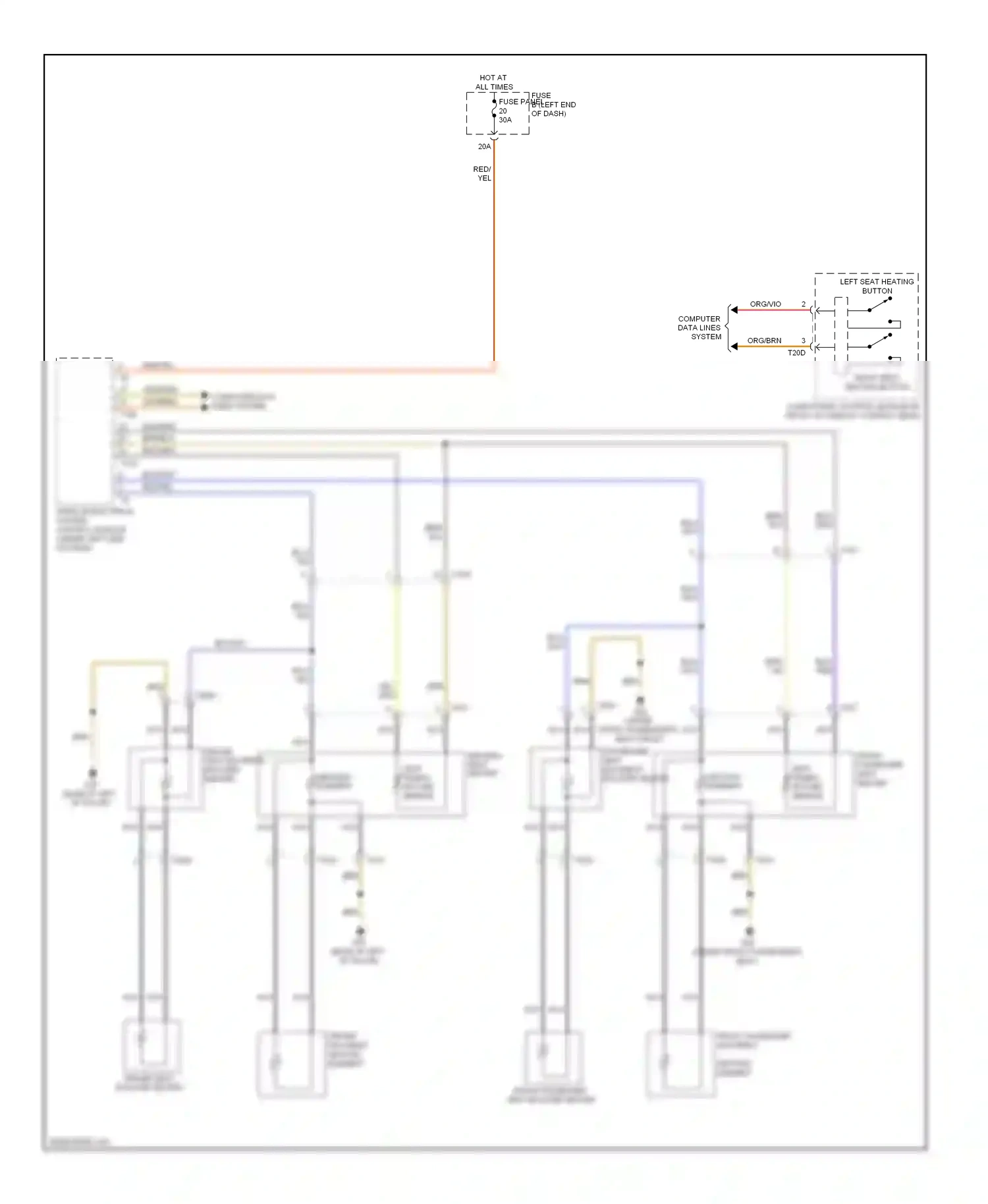 Wiring diagram computer data lines system for Volkswagen Touareg II (2010-2014) (82 of 109)