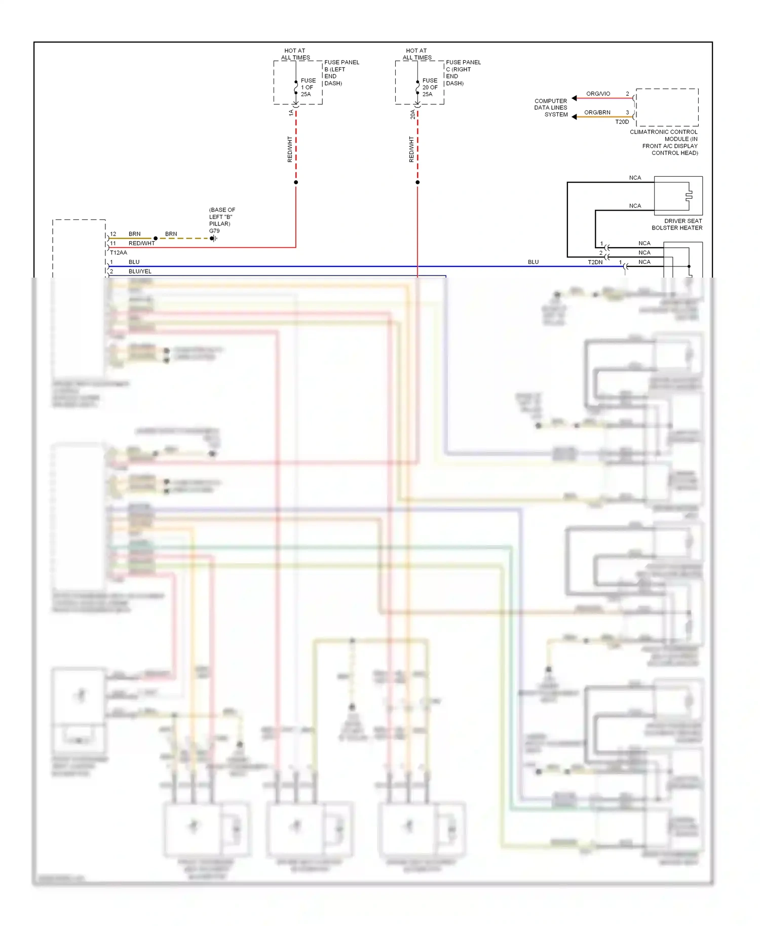Wiring diagram computer data lines system for Volkswagen Touareg II (2010-2014) (81 of 109)