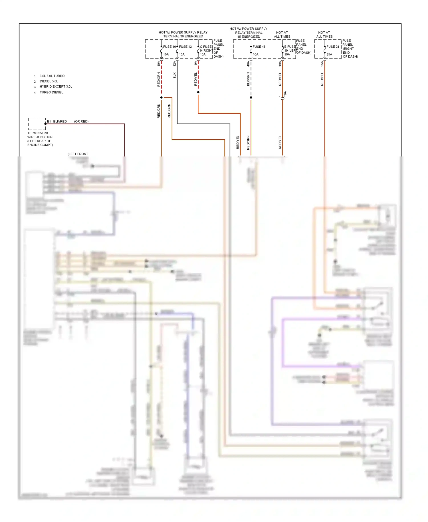 Wiring diagram computer data lines system for Volkswagen Touareg II (2010-2014) (61 of 109)