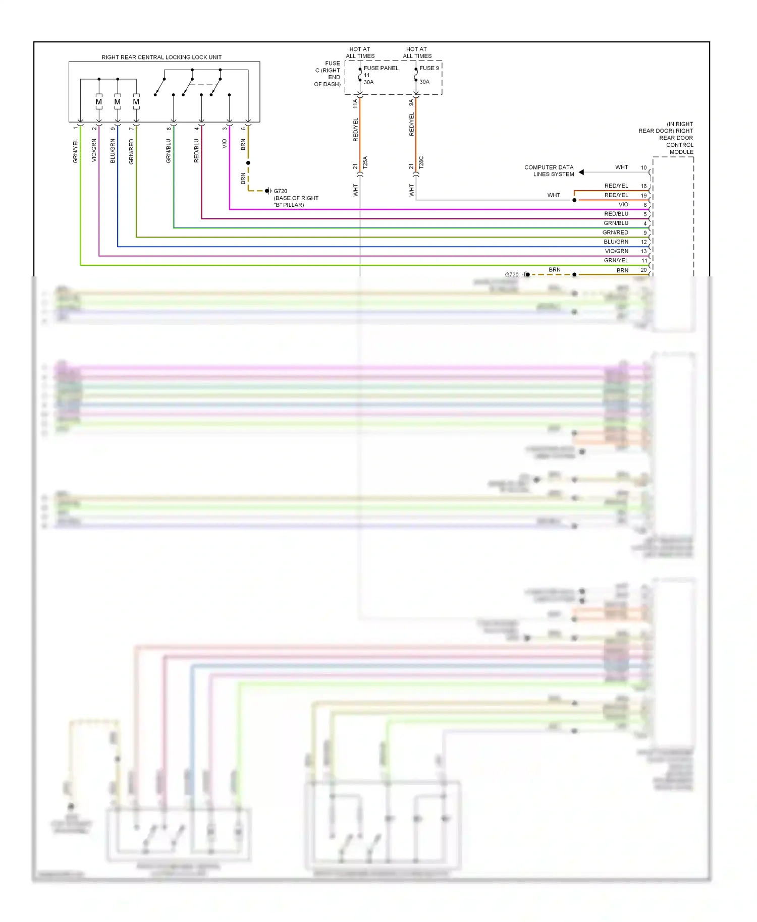 Wiring diagram computer data lines system for Volkswagen Touareg II (2010-2014) (12 of 109)
