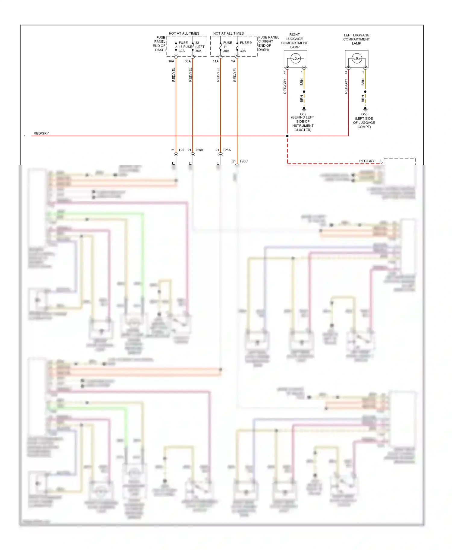 Wiring diagram computer data lines system for Volkswagen Touareg II (2010-2014) (34 of 109)