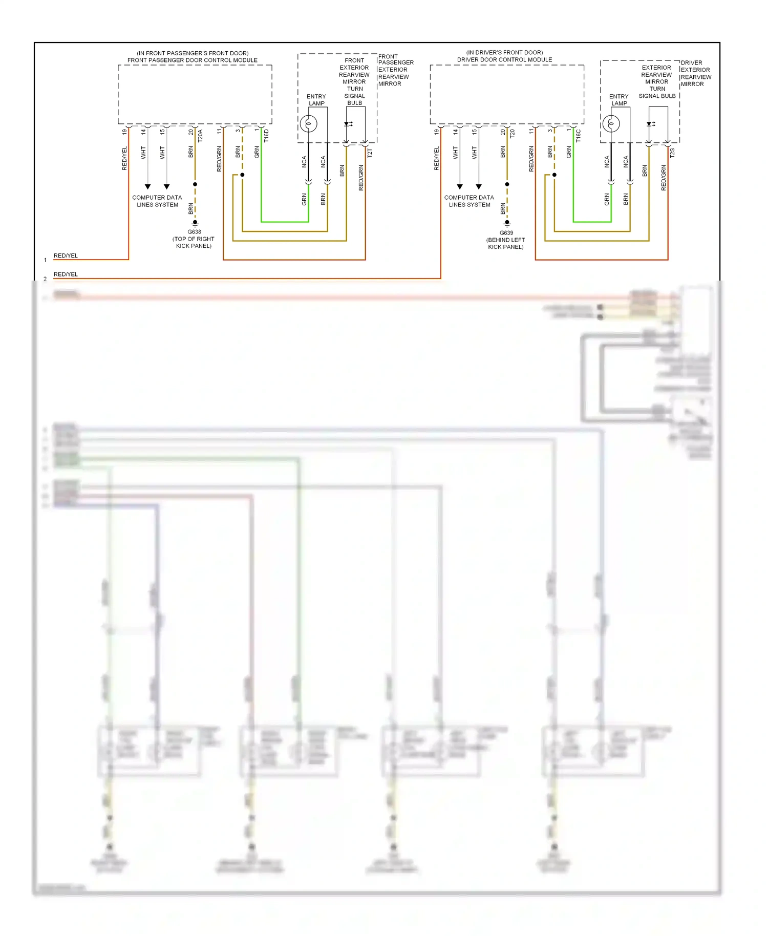 Wiring diagram computer data lines system for Volkswagen Touareg II (2010-2014) (38 of 109)