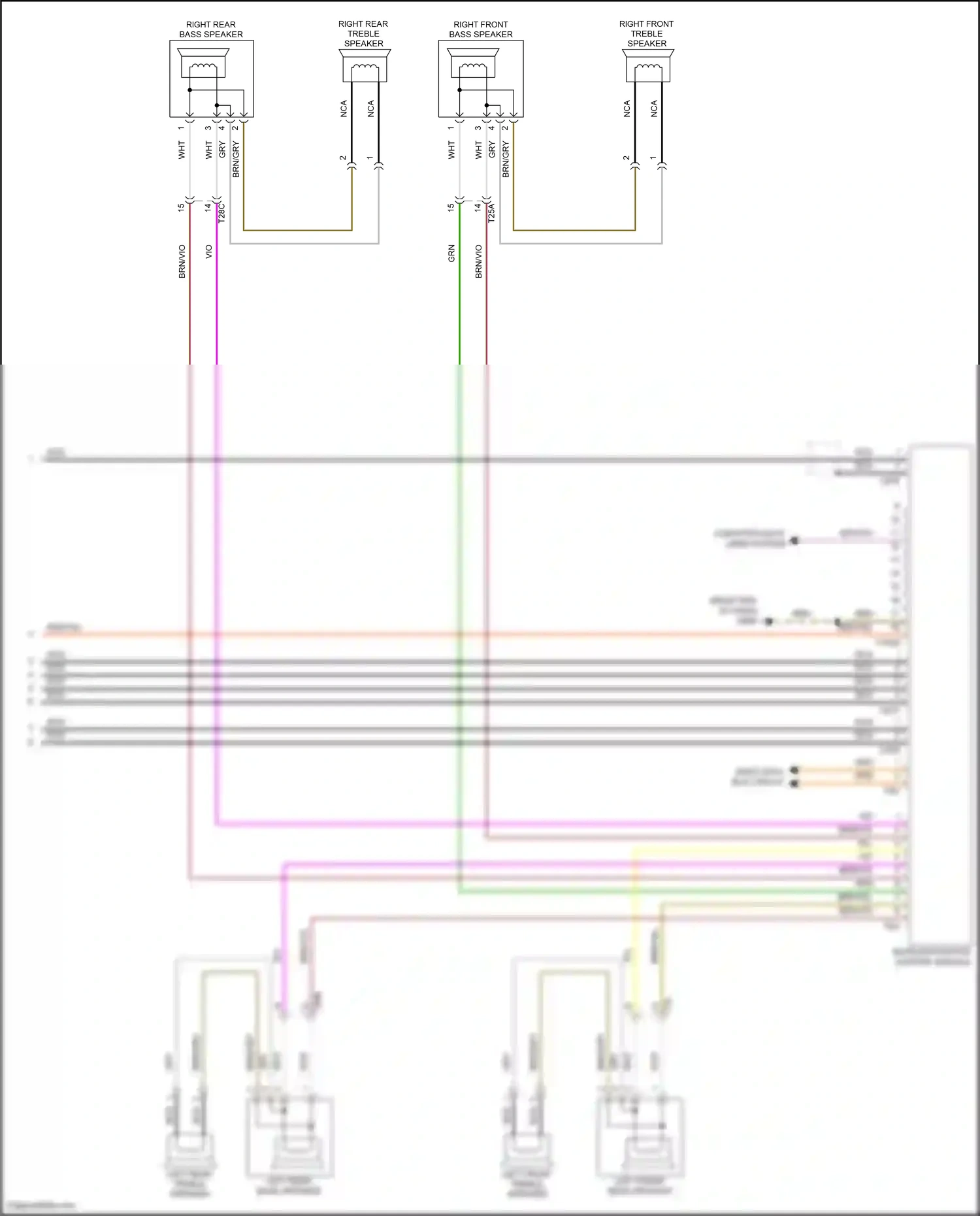Wiring diagram computer data lines system for Volkswagen Touareg II (2010-2014) (15 of 109)