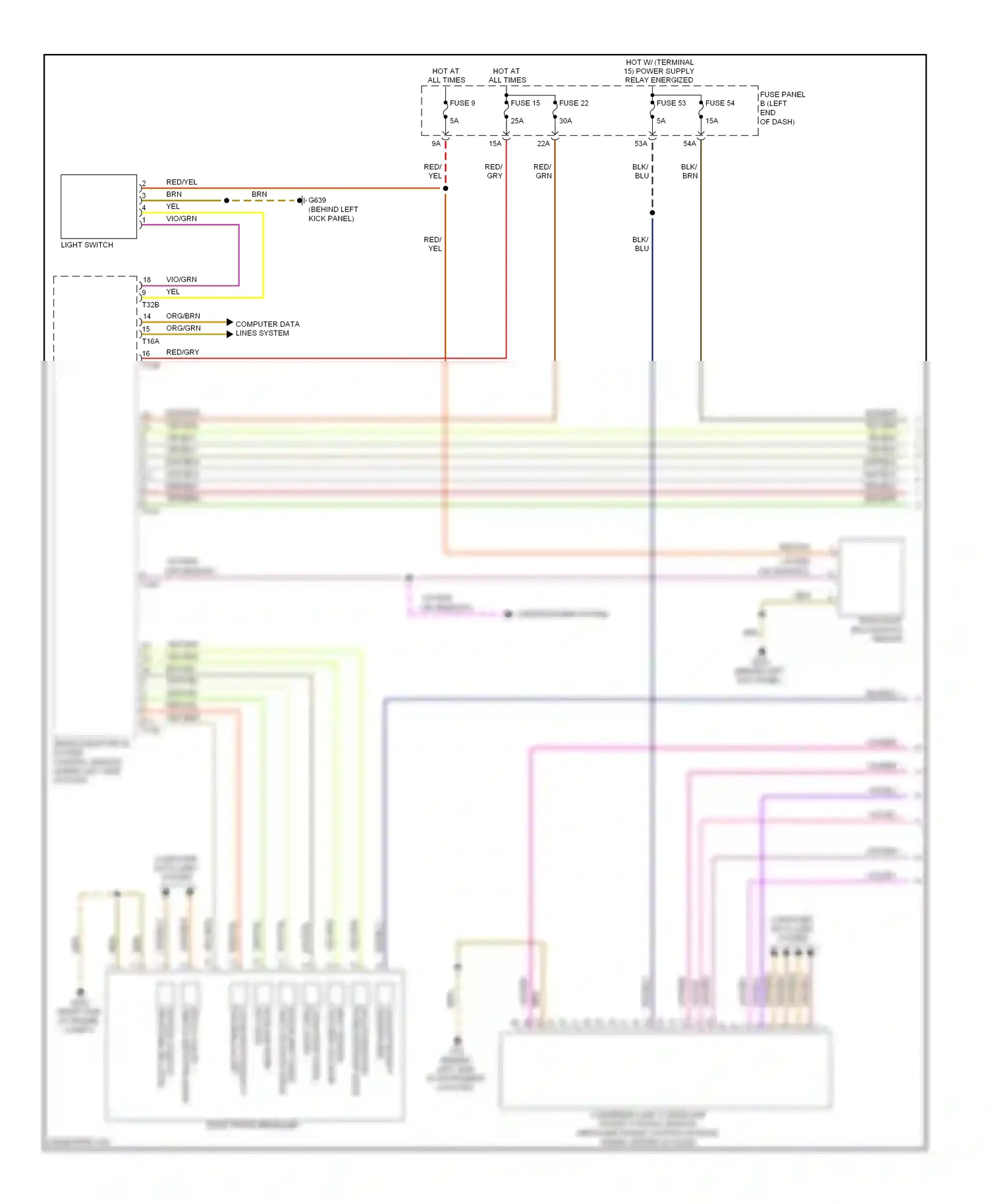 Wiring diagram computer data lines system for Volkswagen Touareg II (2010-2014) (71 of 109)