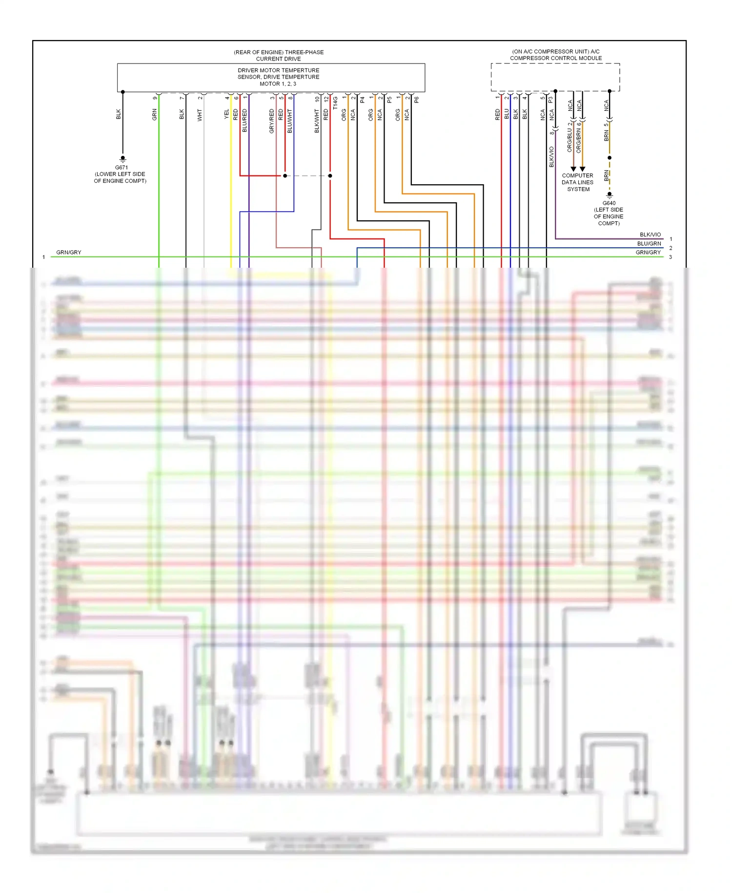Wiring diagram computer data lines for Volkswagen Touareg II (2010-2014) (3 of 3)