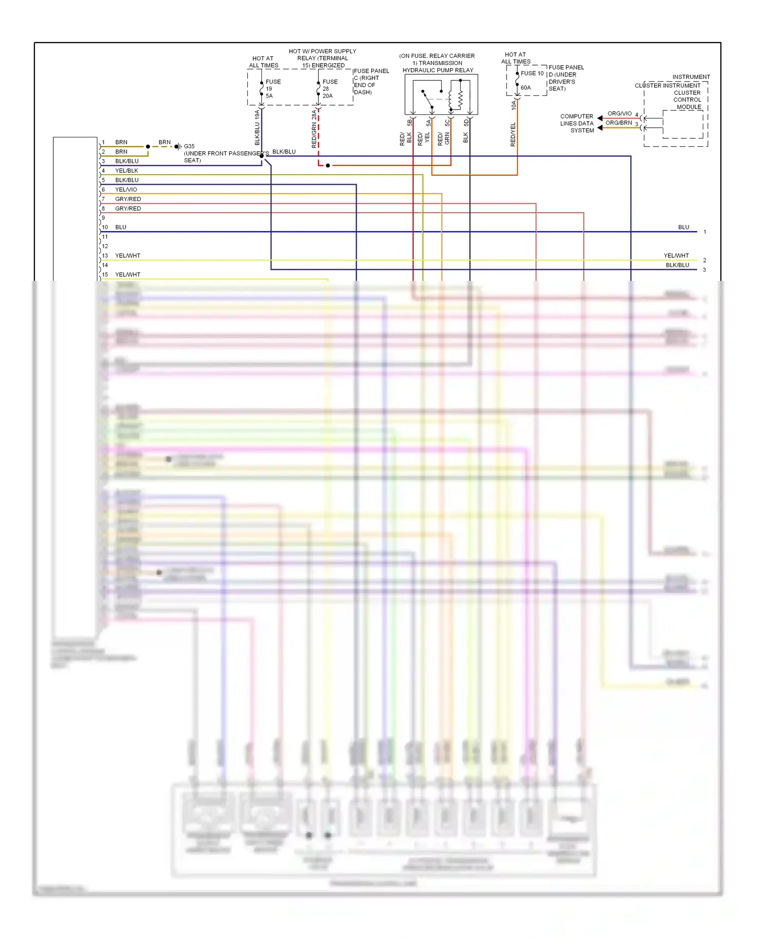 Wiring diagram computer lines data for Volkswagen Touareg II (2010-2014) (1 of 1)