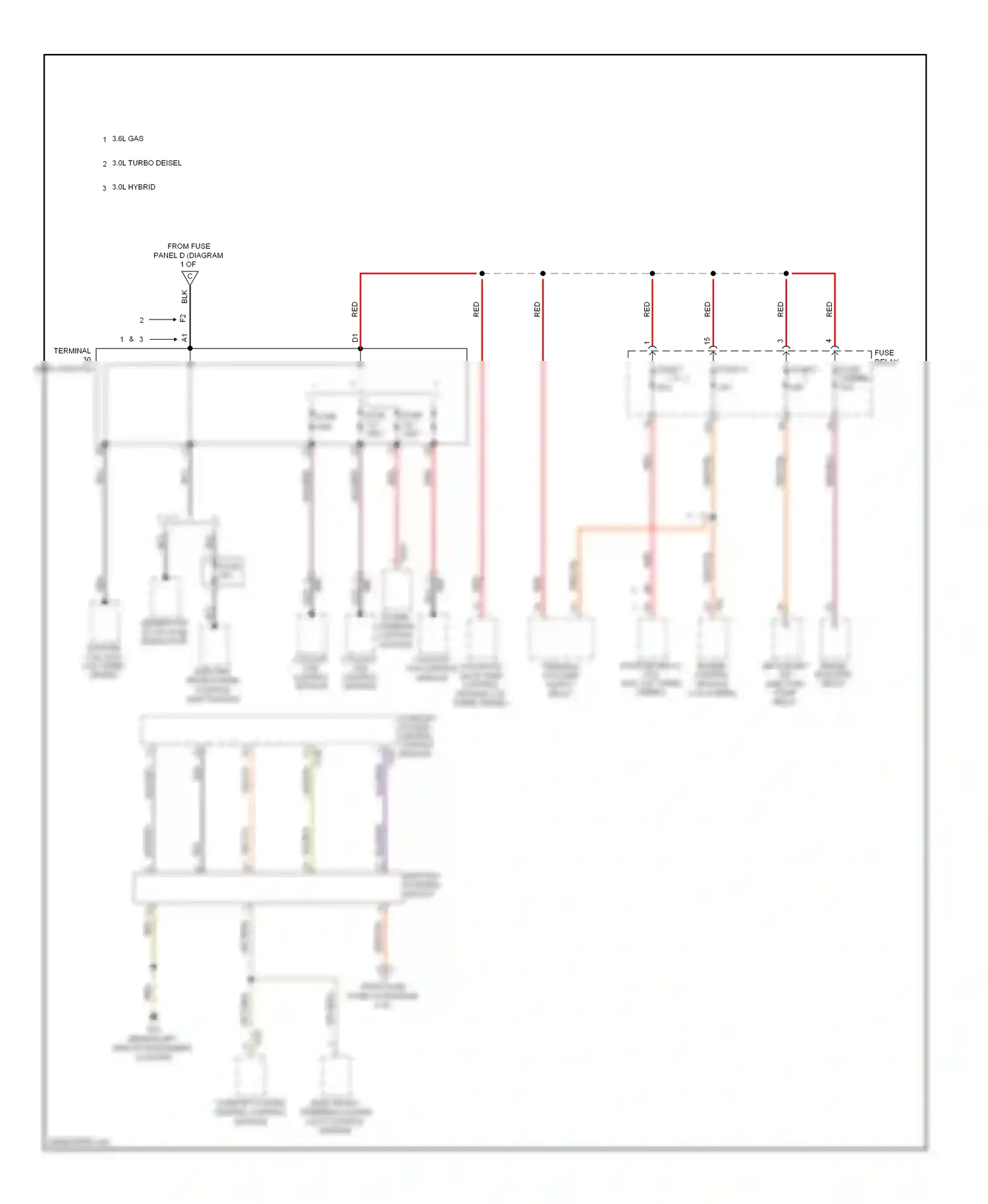 Wiring diagram electronic steering column lock control module for Volkswagen Touareg II (2010-2014) (3 of 3)