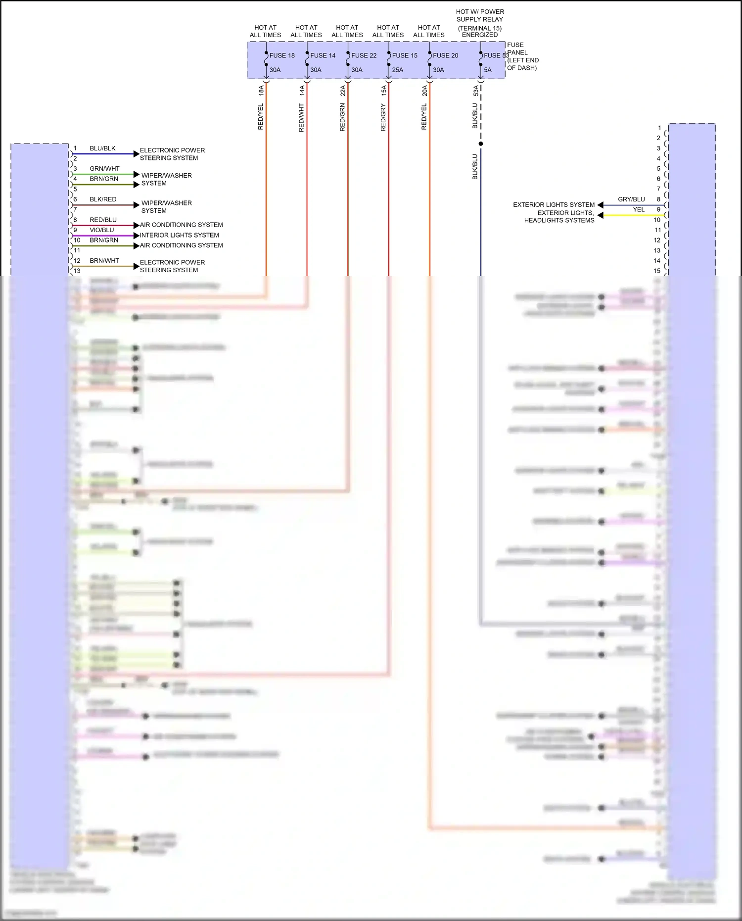 Wiring diagram engine controls system for Volkswagen Touareg II (2010-2014) (7 of 8)