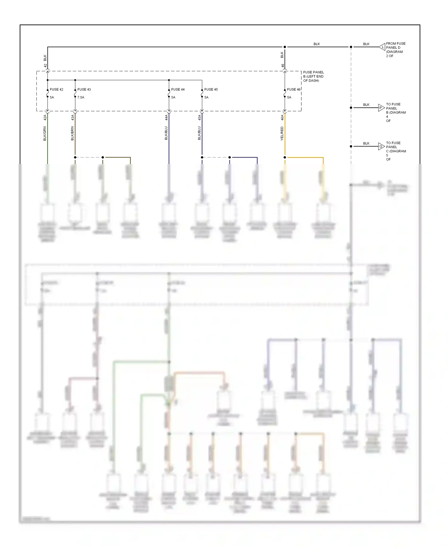 Wiring diagram image processing control module for Volkswagen Touareg II (2010-2014) (2 of 2)