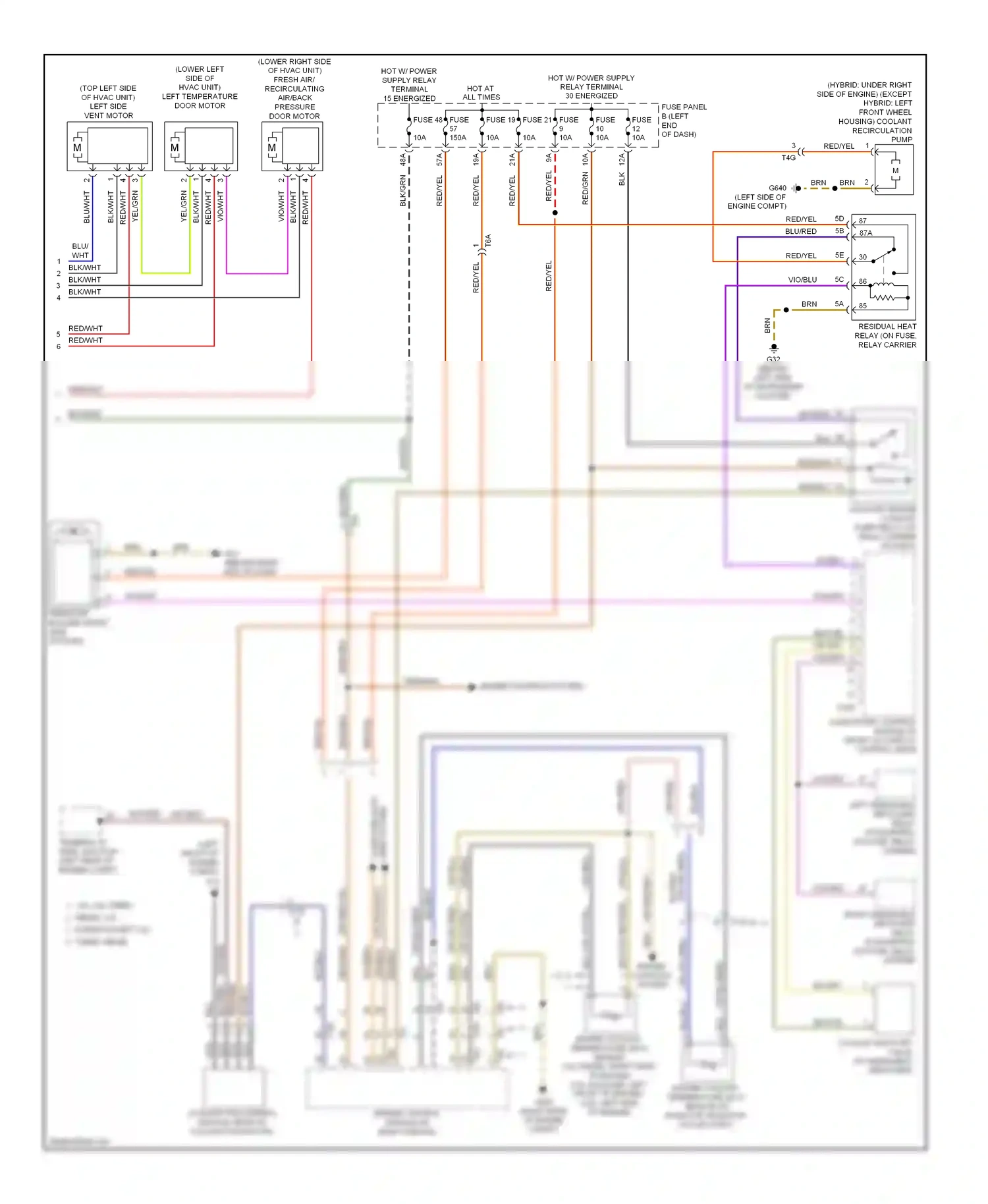 Wiring diagram lines system computer data for Volkswagen Touareg II (2010-2014) (1 of 2)