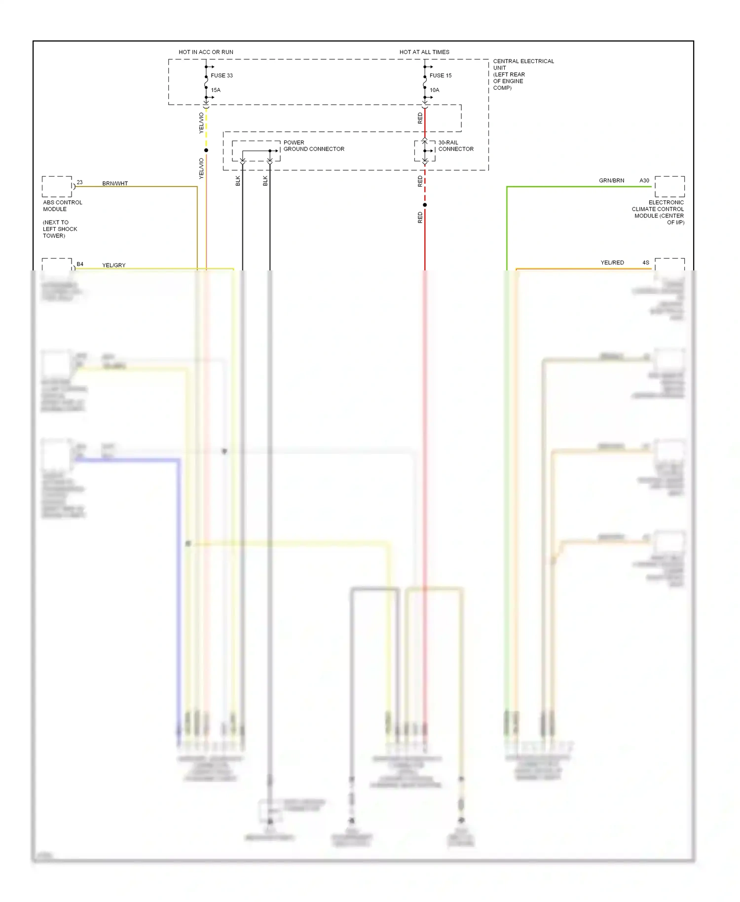 Computer data lines — Computer data lines. Volvo 850 I (1991-1997)