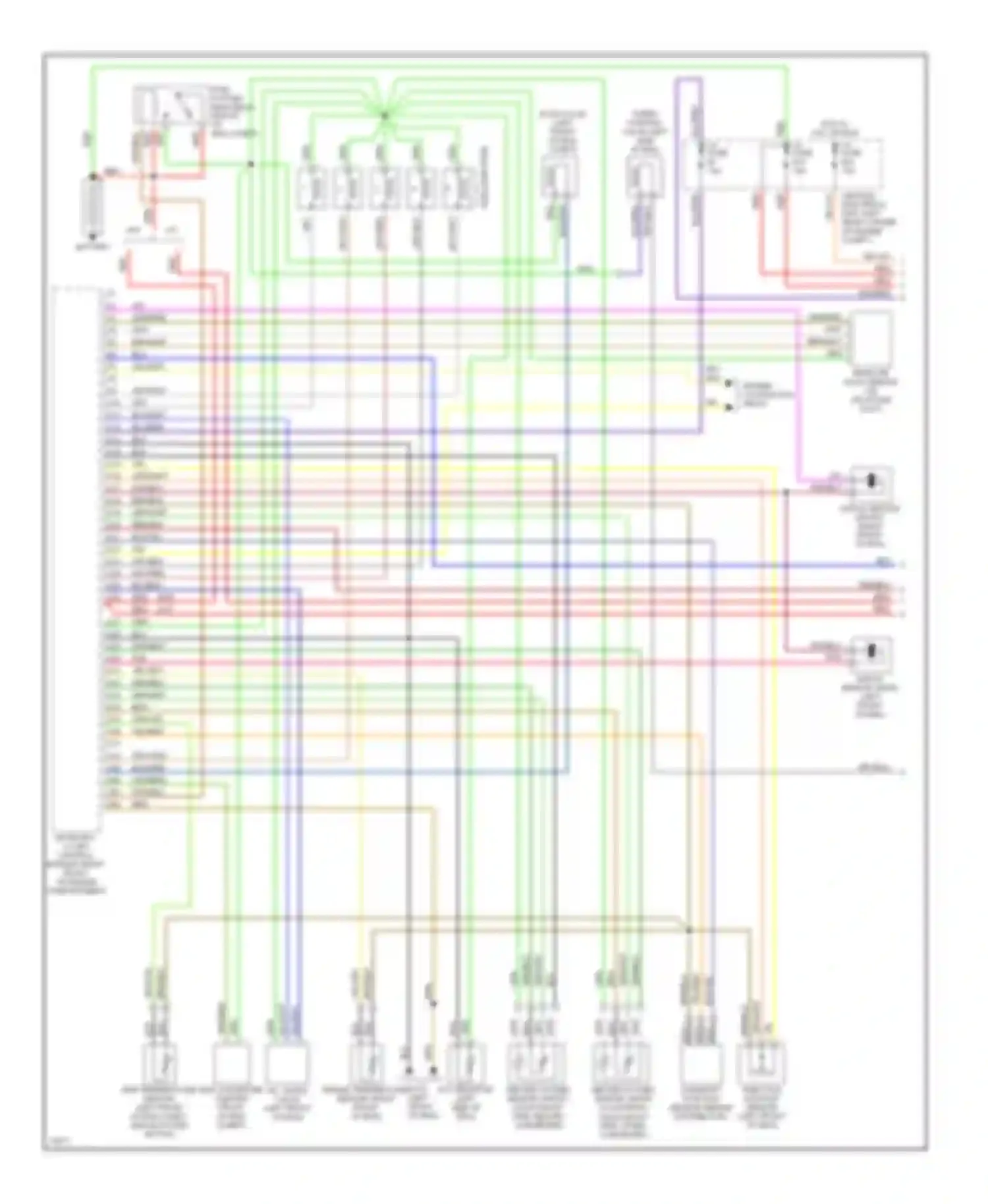 850 Volvo I (1991-1997): Wiring diagram engine performance 2.3l turbos (1 of 2)
